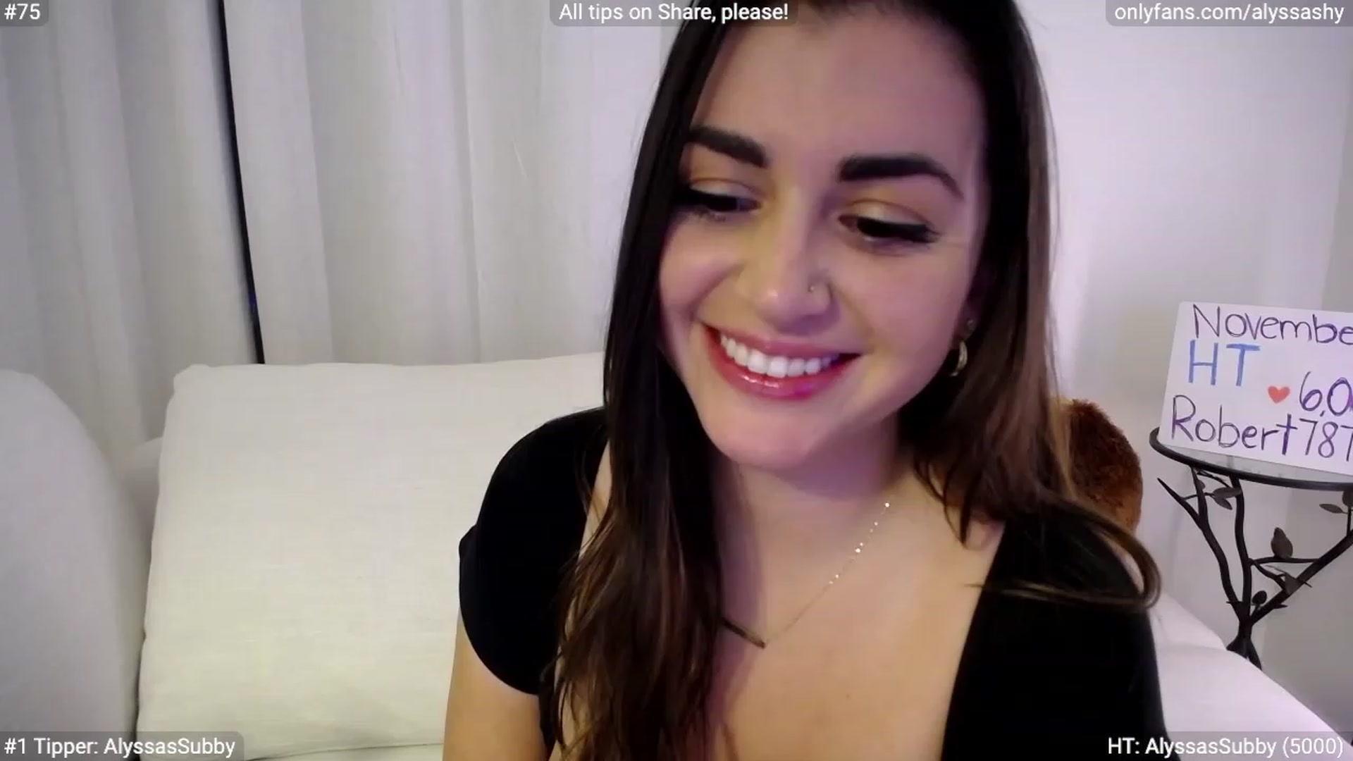 Gallery image thumbnail from AlyssaShy's myfreecams stream on, 11/22/2023, 03:18 image 1 of 20