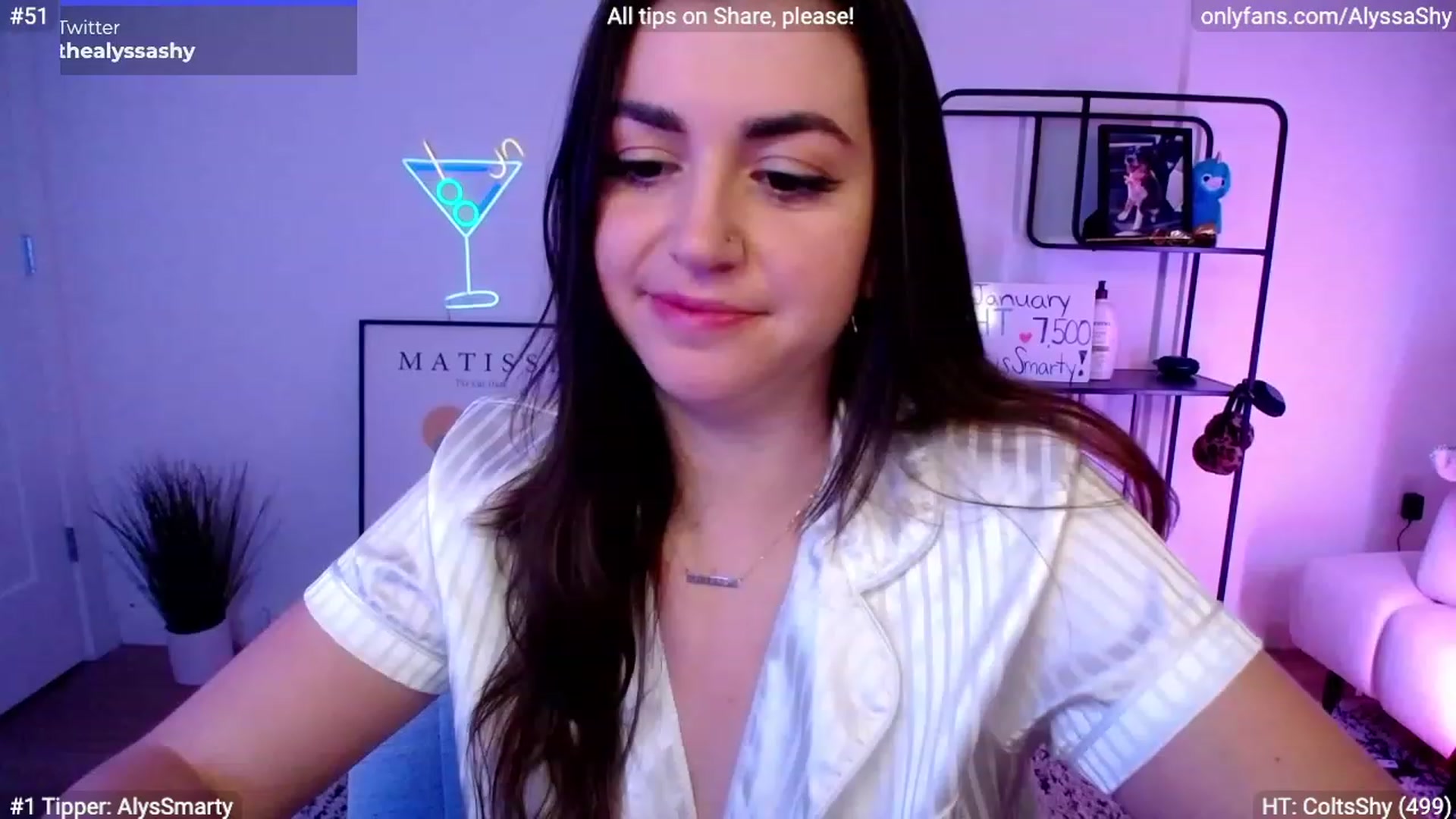 Gallery image thumbnail from AlyssaShy's myfreecams stream on, 01/14/2024, 01:37 image 8 of 20