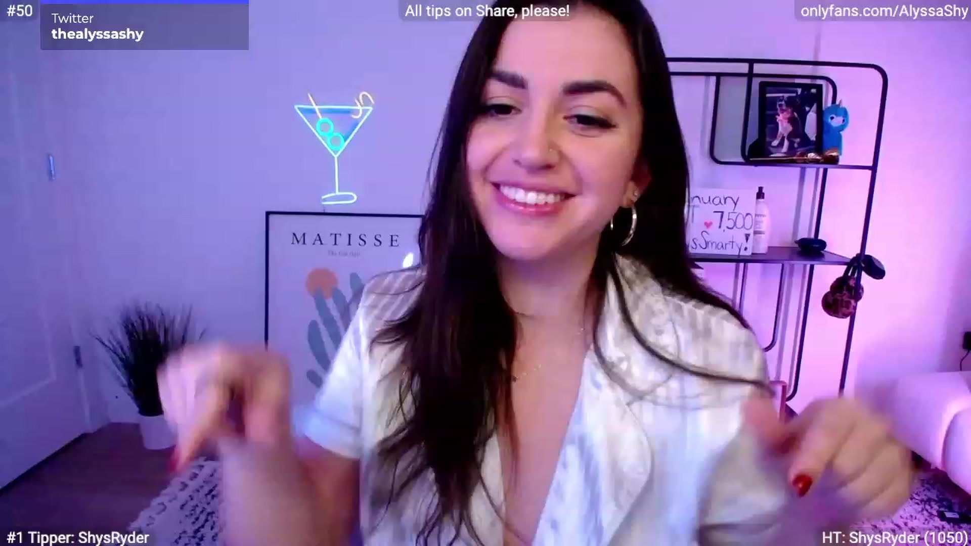 Gallery image thumbnail from AlyssaShy's myfreecams stream on, 01/14/2024, 04:48 image 2 of 20