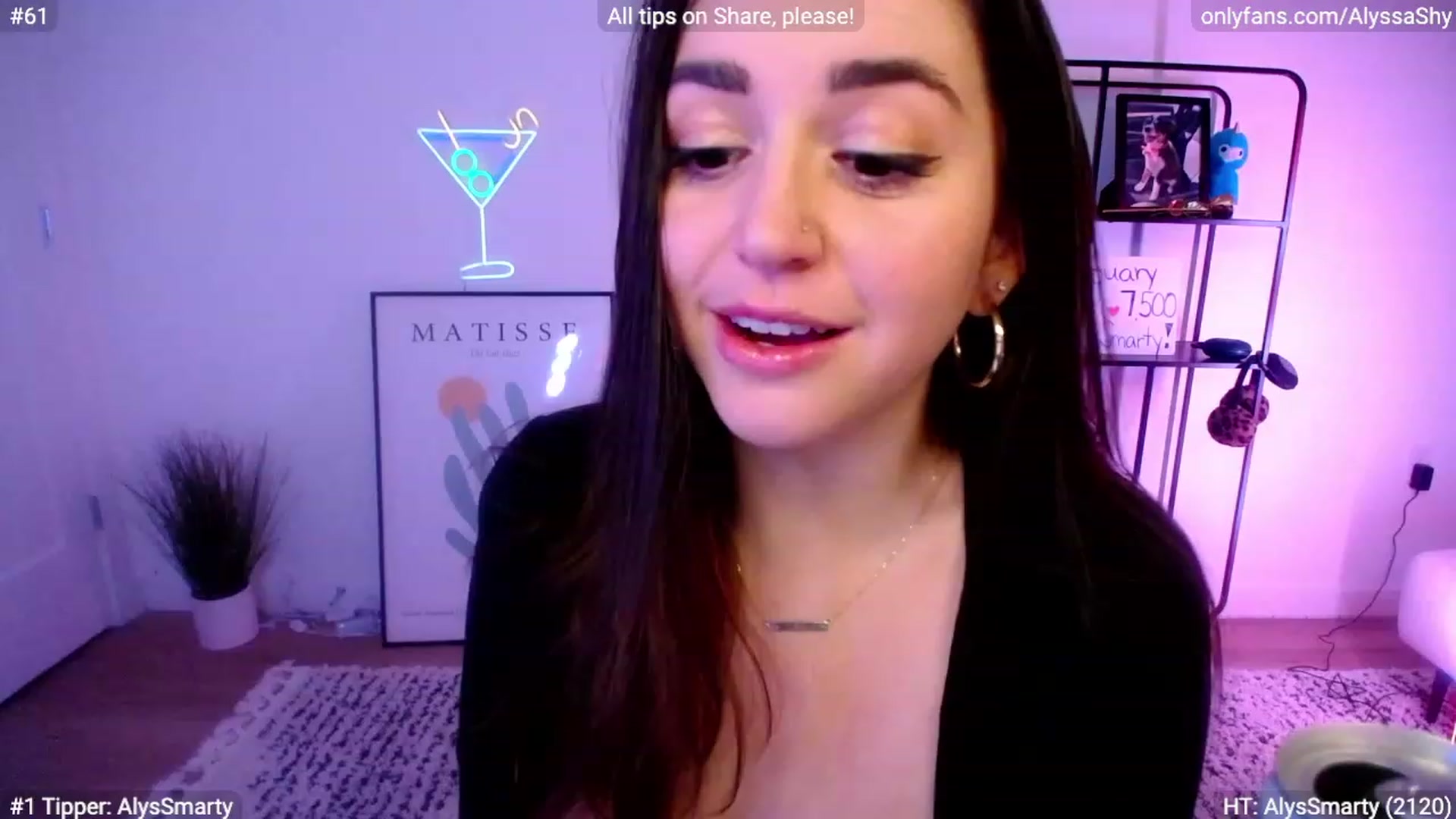 Gallery image thumbnail from AlyssaShy's myfreecams stream on, 01/20/2024, 03:05 image 6 of 20