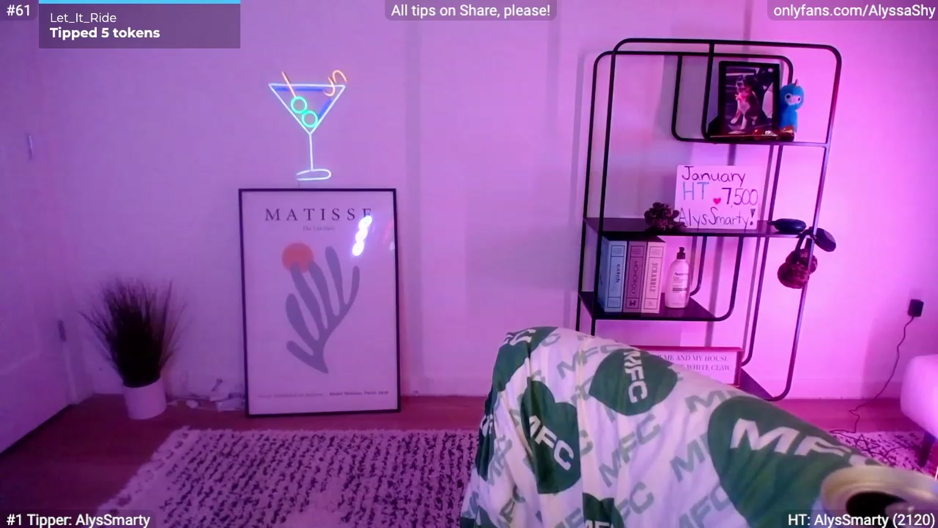 Gallery image thumbnail from AlyssaShy's myfreecams stream on, 01/20/2024, 03:05 image 7 of 20
