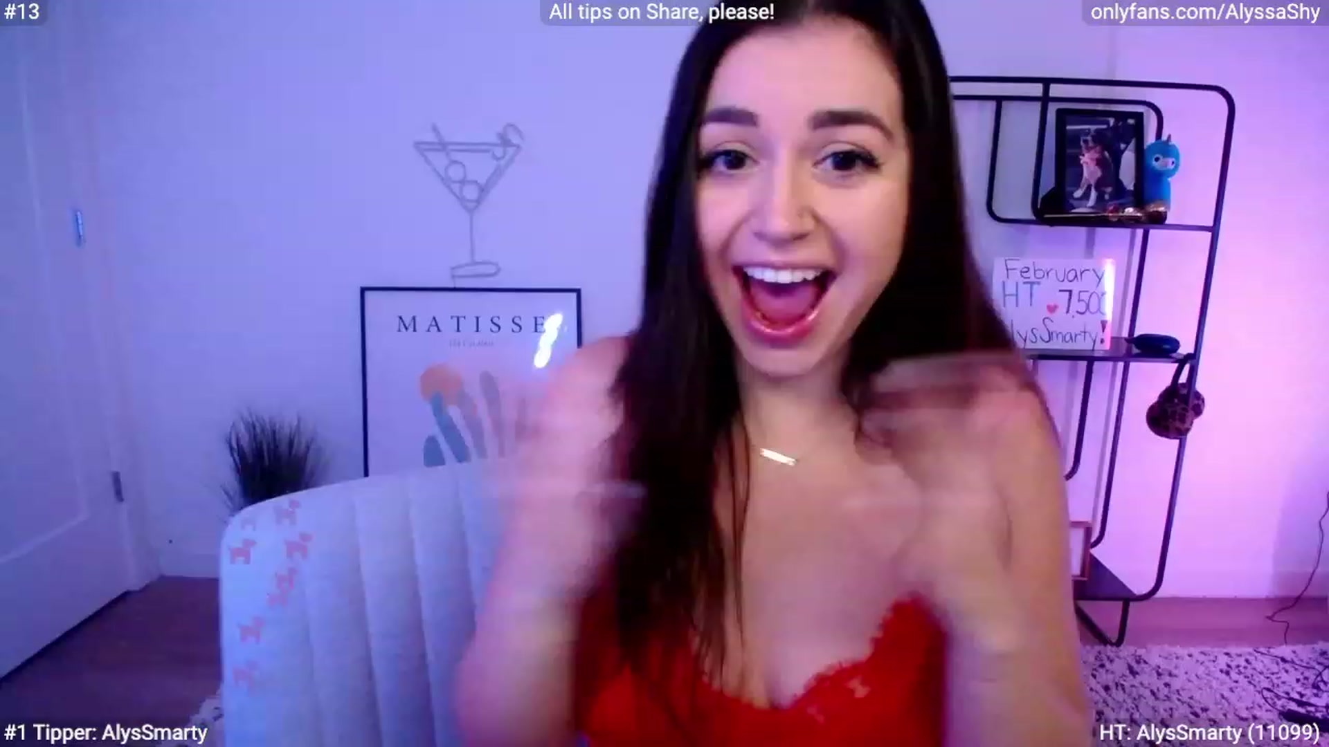 Gallery image thumbnail from AlyssaShy's myfreecams stream on, 02/01/2024, 22:12 image 15 of 20
