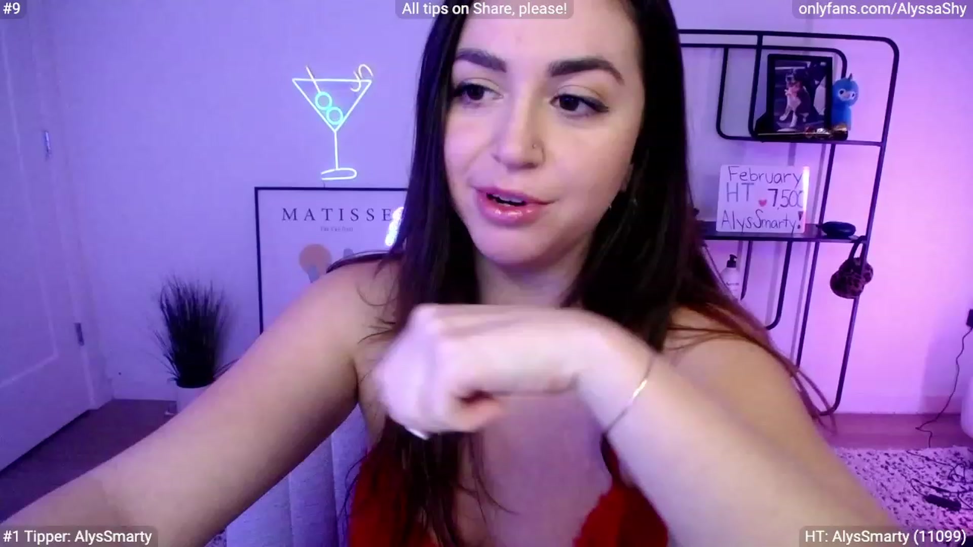 Gallery image thumbnail from AlyssaShy's myfreecams stream on, 02/01/2024, 23:10 image 4 of 20