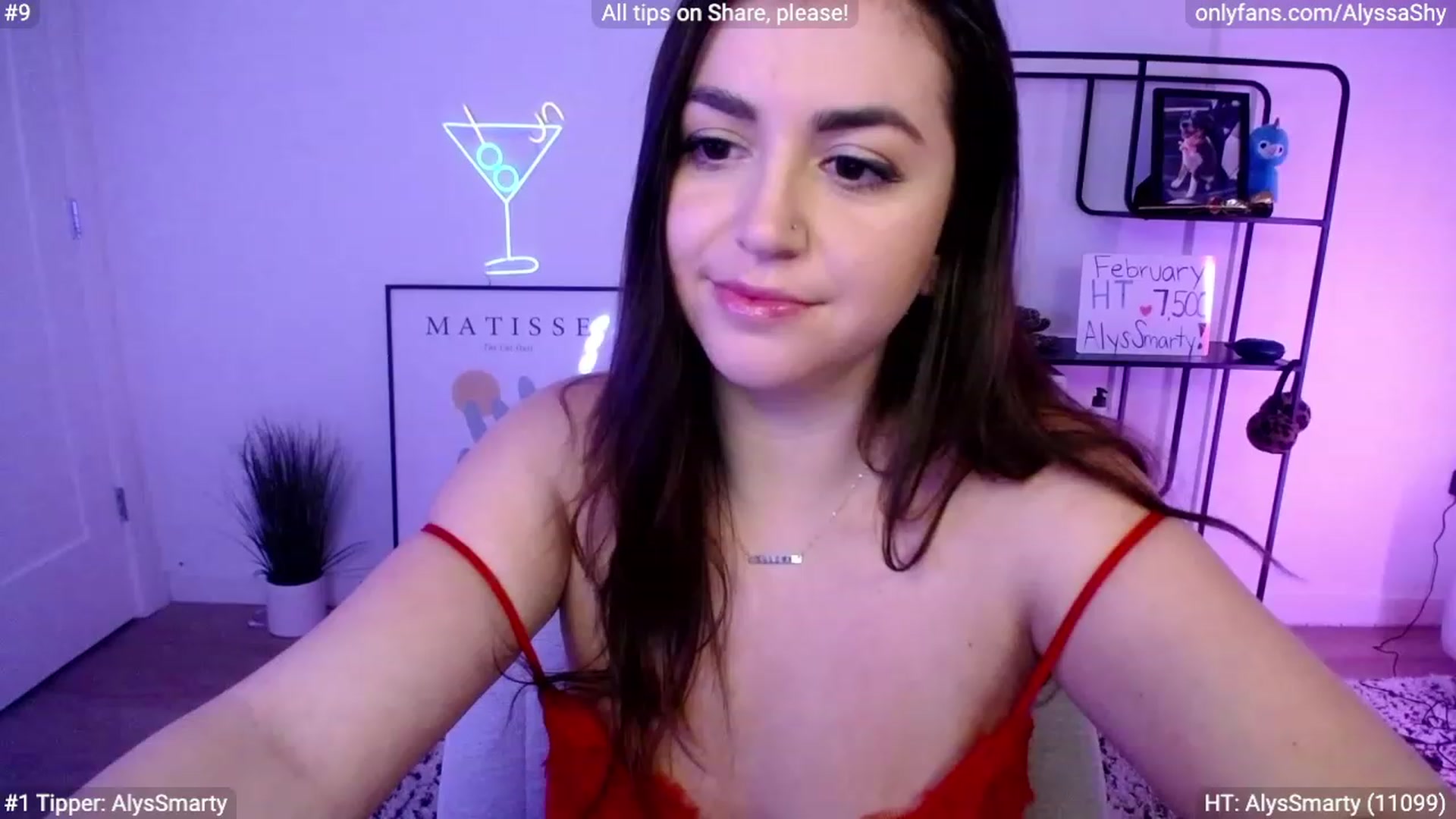 Gallery image thumbnail from AlyssaShy's myfreecams stream on, 02/01/2024, 23:10 image 8 of 20