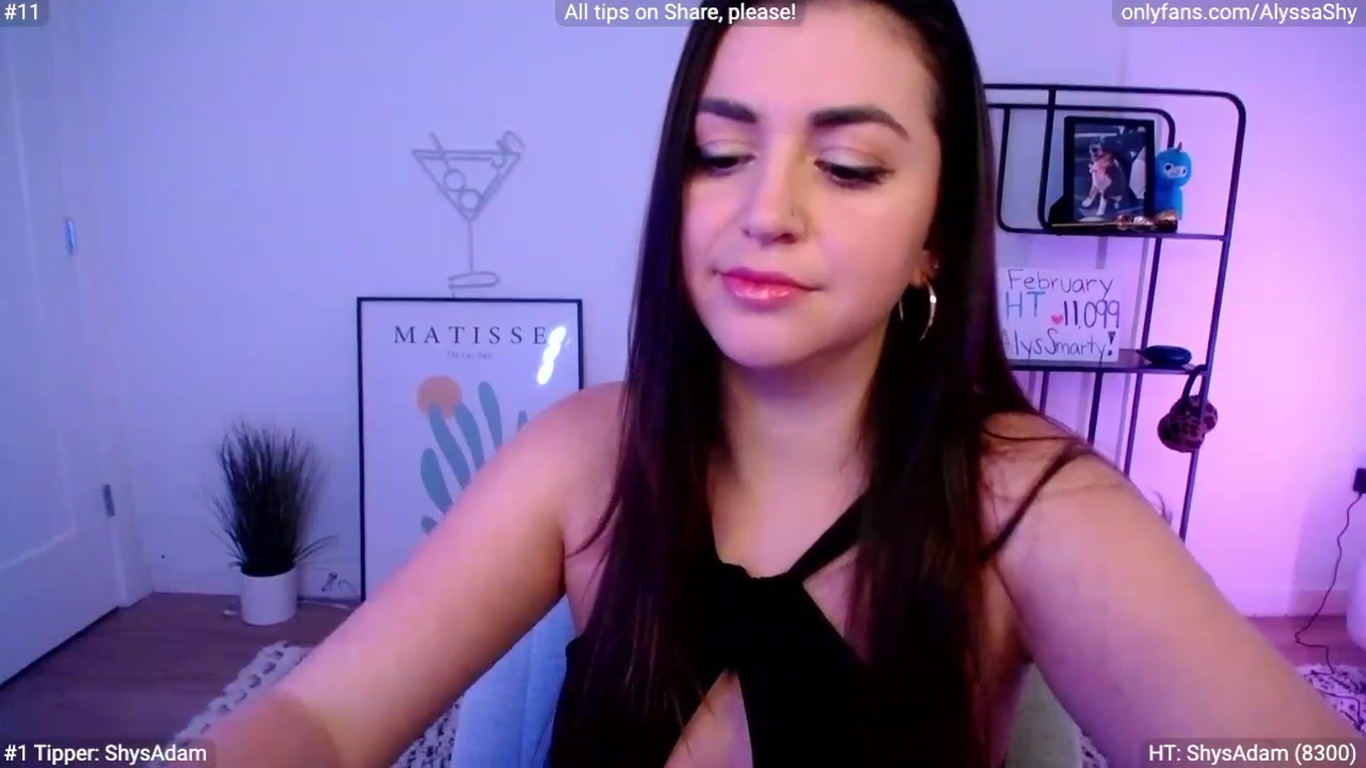 Gallery image thumbnail from AlyssaShy's myfreecams stream on, 02/06/2024, 22:31 image 11 of 20