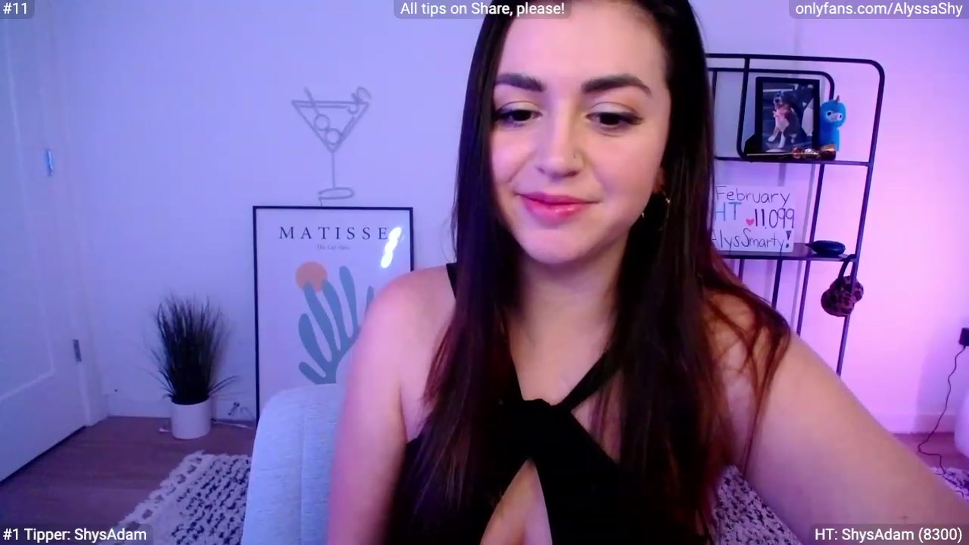 Gallery image thumbnail from AlyssaShy's myfreecams stream on, 02/06/2024, 22:31 image 13 of 20