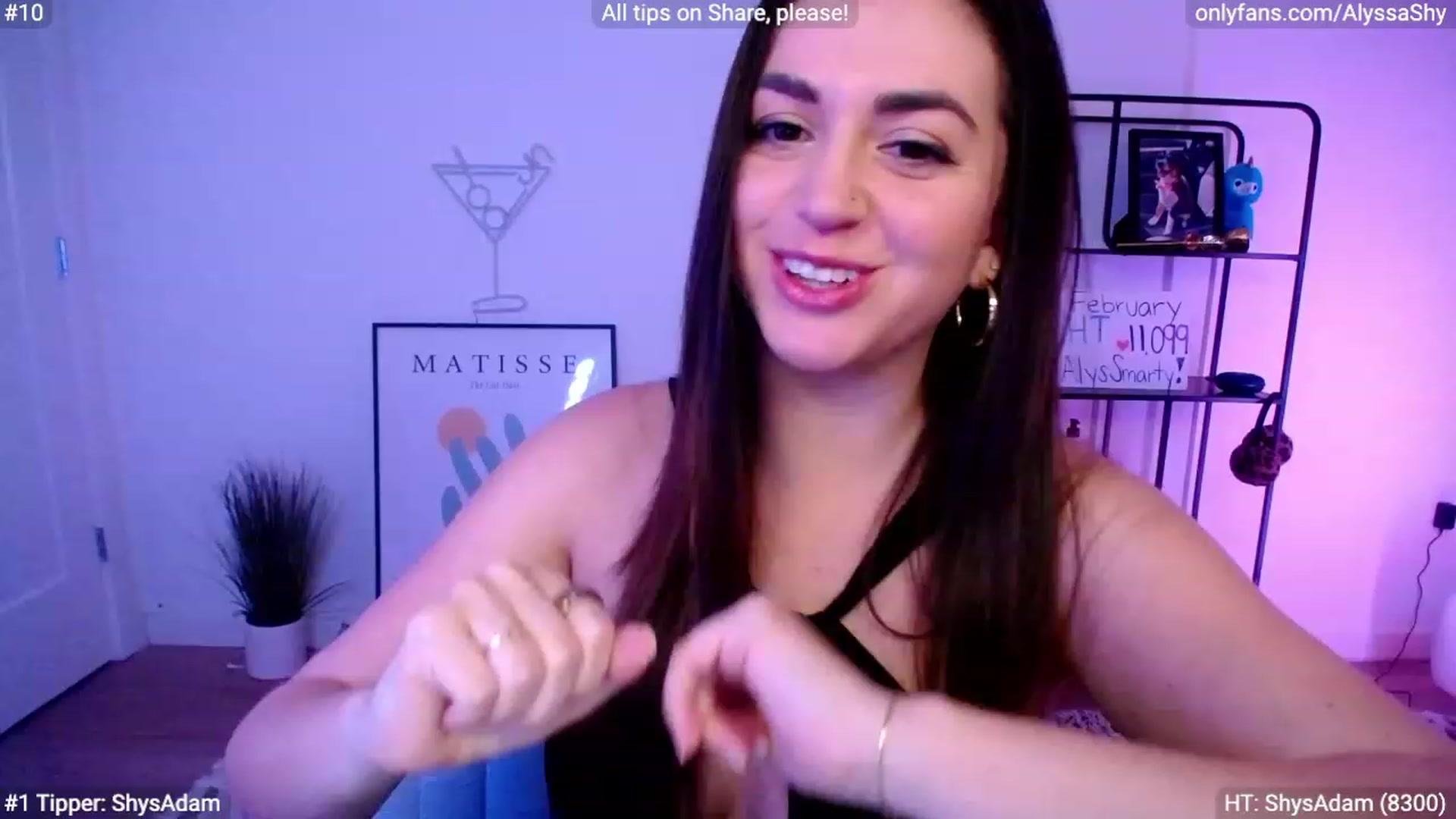 Gallery image thumbnail from AlyssaShy's myfreecams stream on, 02/07/2024, 01:55 image 12 of 20