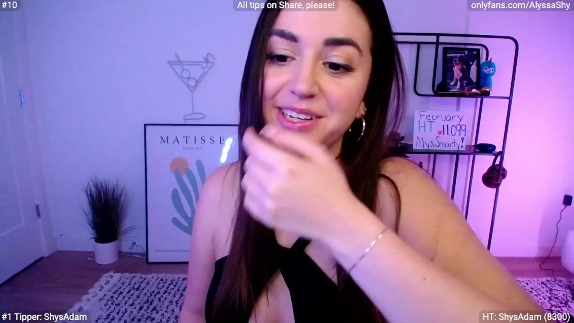 Gallery image thumbnail from AlyssaShy's myfreecams stream on, 02/07/2024, 02:08 image 1 of 20