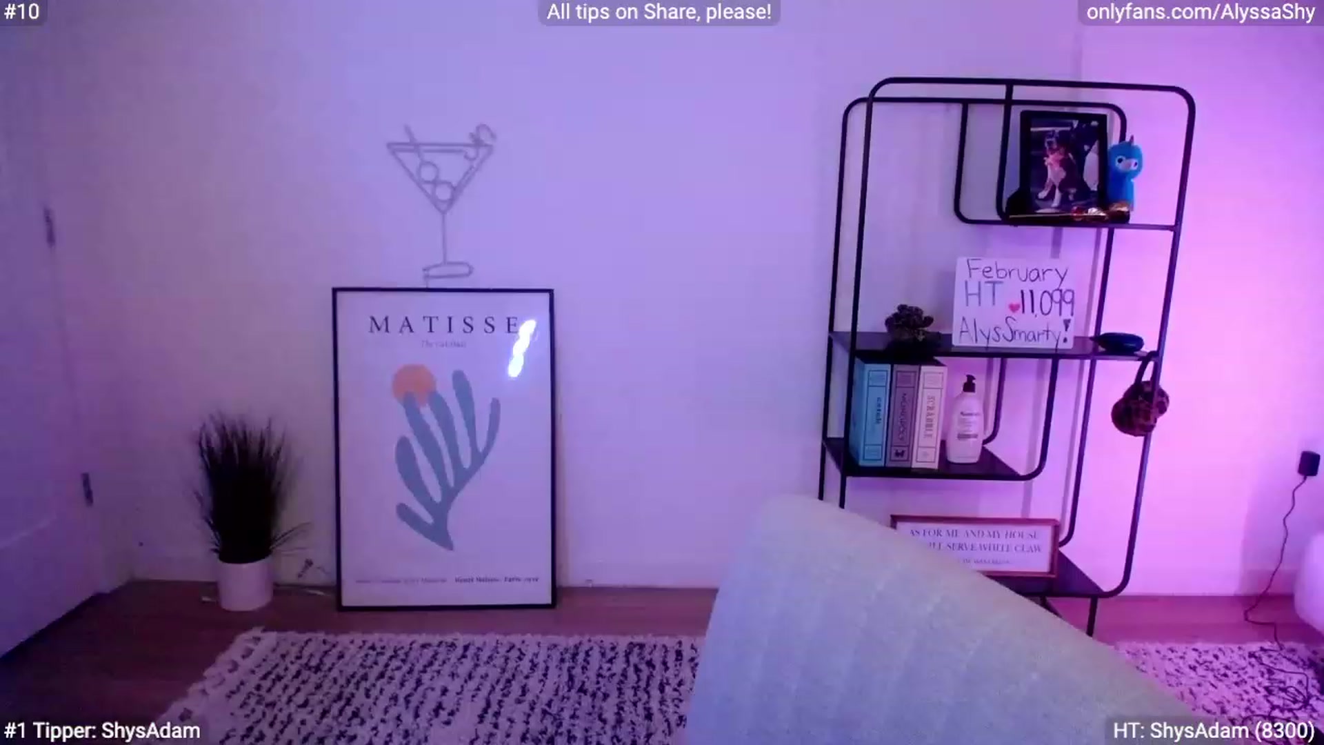 Gallery image thumbnail from AlyssaShy's myfreecams stream on, 02/07/2024, 02:08 image 3 of 20