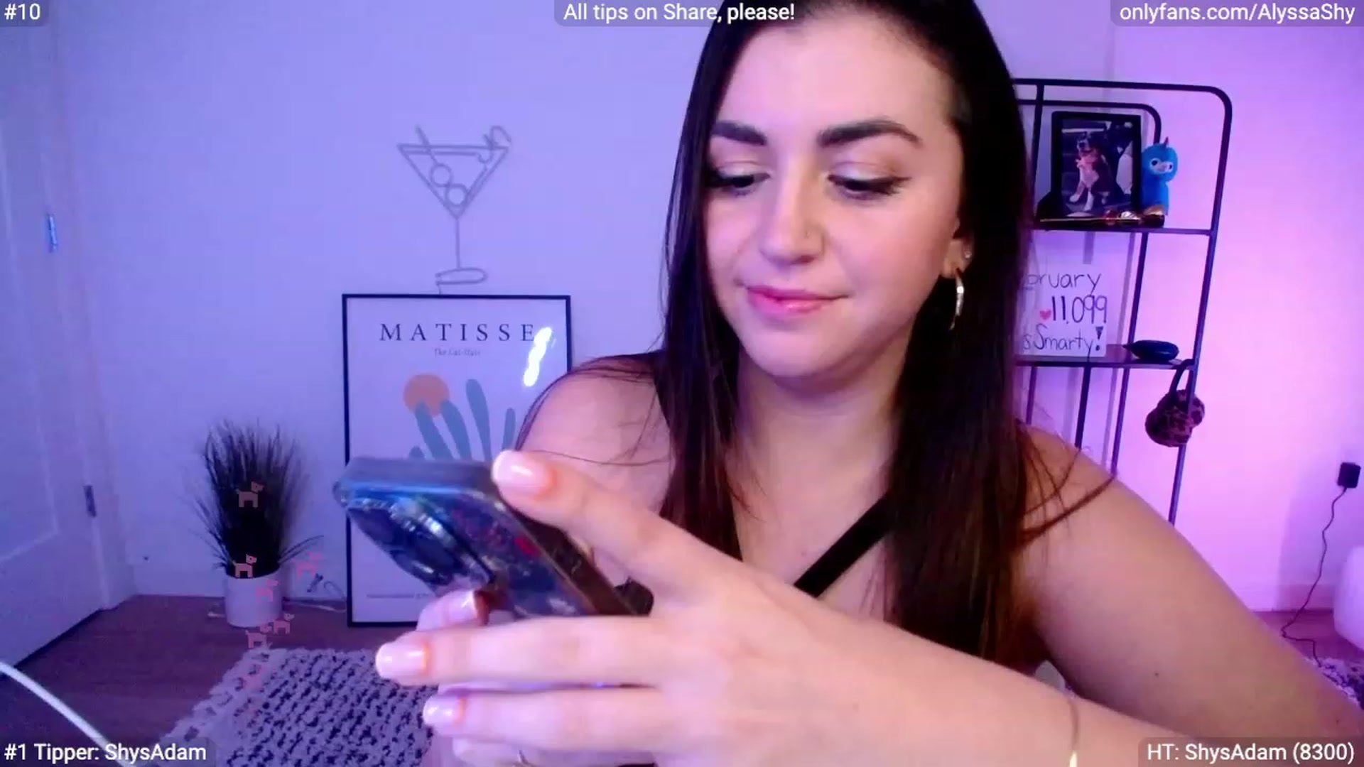 Gallery image thumbnail from AlyssaShy's myfreecams stream on, 02/07/2024, 02:08 image 2 of 20