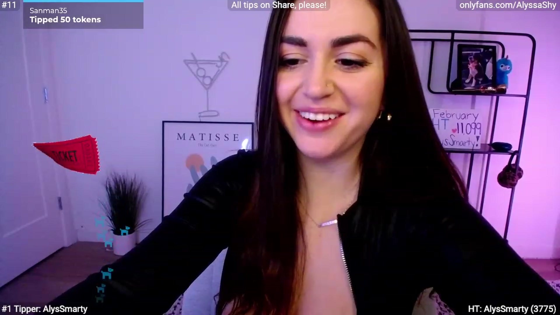 Gallery image thumbnail from AlyssaShy's myfreecams stream on, 02/08/2024, 02:35 image 16 of 20