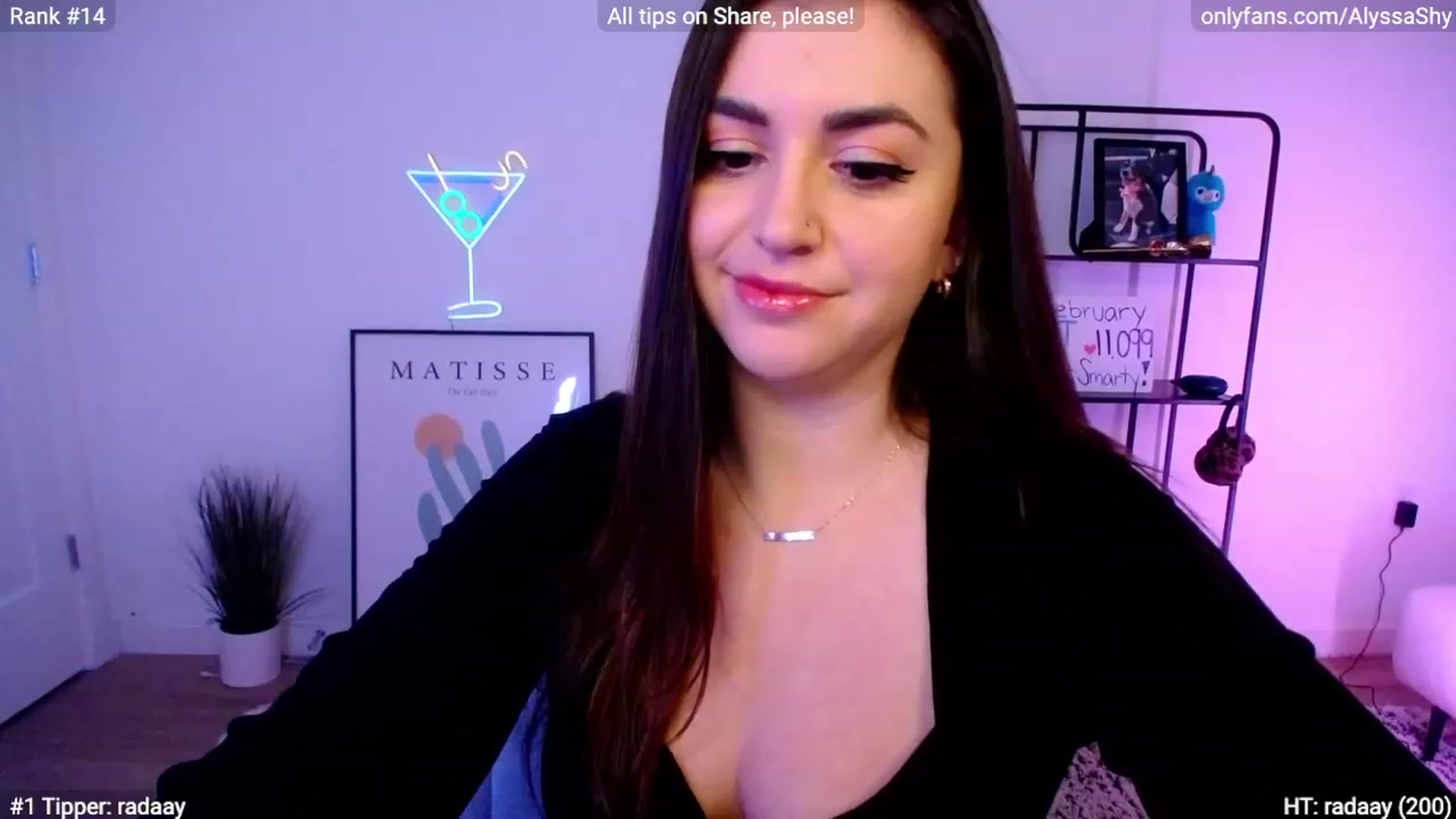 Gallery image thumbnail from AlyssaShy's myfreecams stream on, 02/08/2024, 22:10 image 3 of 20