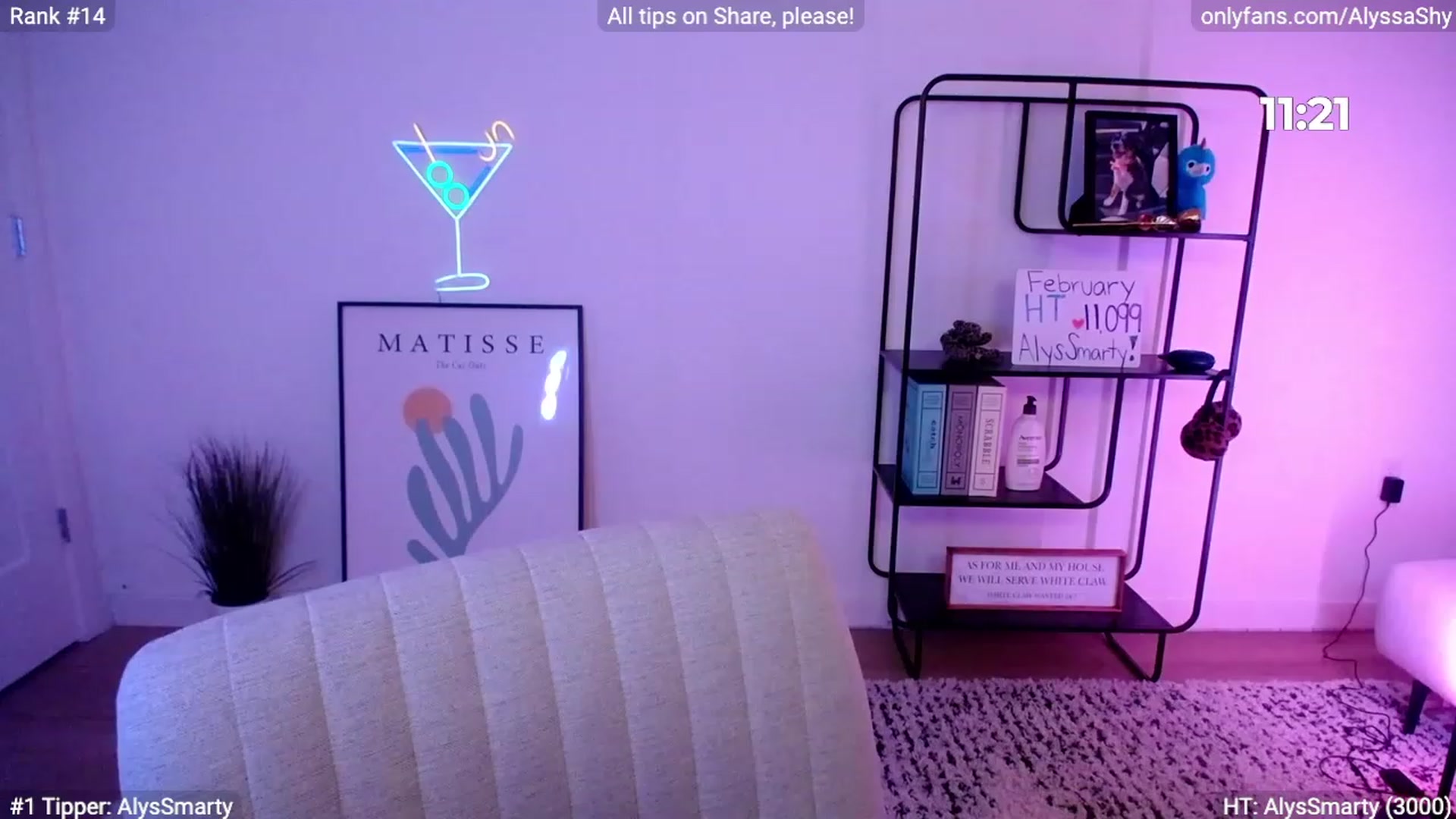 Gallery image thumbnail from AlyssaShy's myfreecams stream on, 02/09/2024, 24:50 image 20 of 20