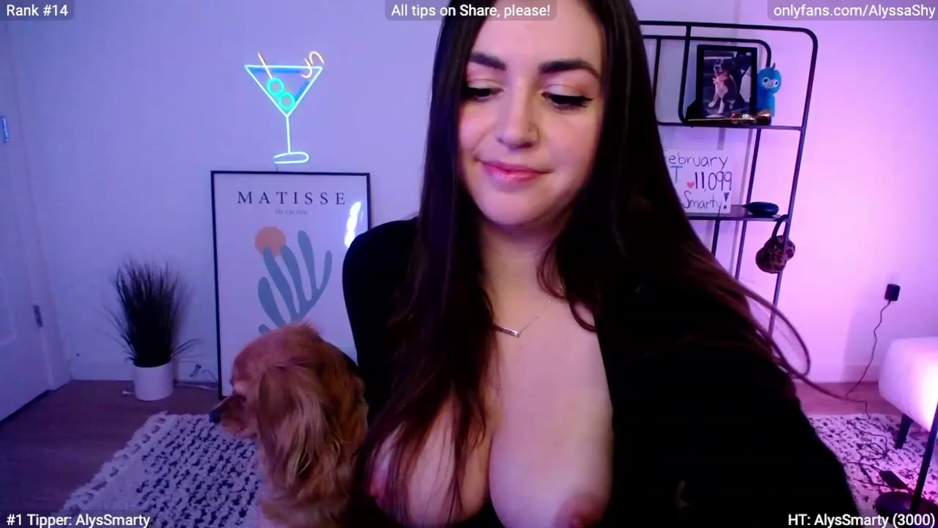 Gallery image thumbnail from AlyssaShy's myfreecams stream on, 02/09/2024, 02:20 image 9 of 20