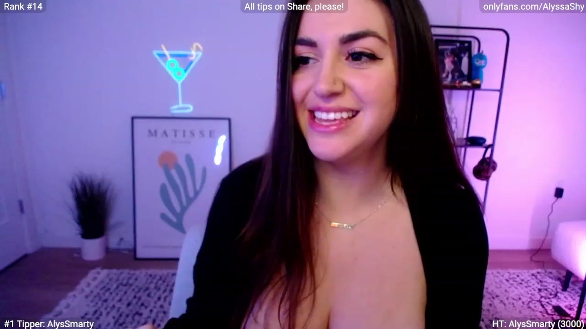Gallery image thumbnail from AlyssaShy's myfreecams stream on, 02/09/2024, 02:20 image 12 of 20
