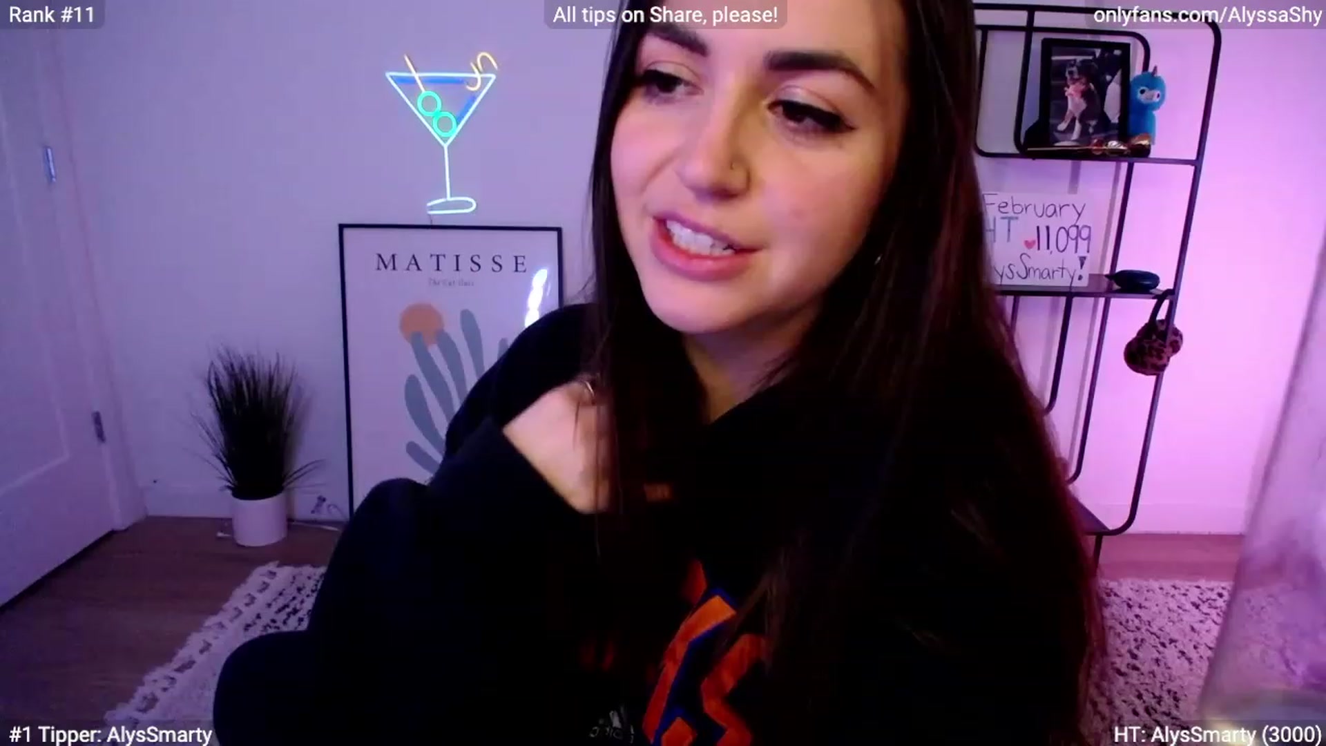 Gallery image thumbnail from AlyssaShy's myfreecams stream on, 02/09/2024, 05:01 image 8 of 20