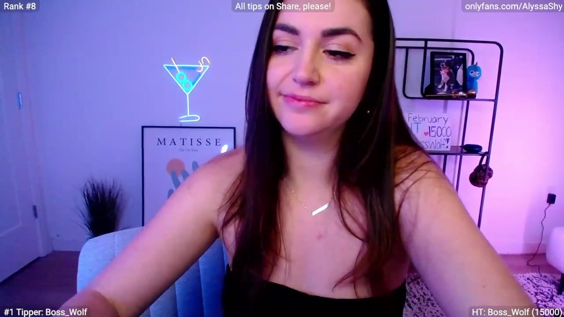 Gallery image thumbnail from AlyssaShy's myfreecams stream on, 02/10/2024, 02:13 image 12 of 20