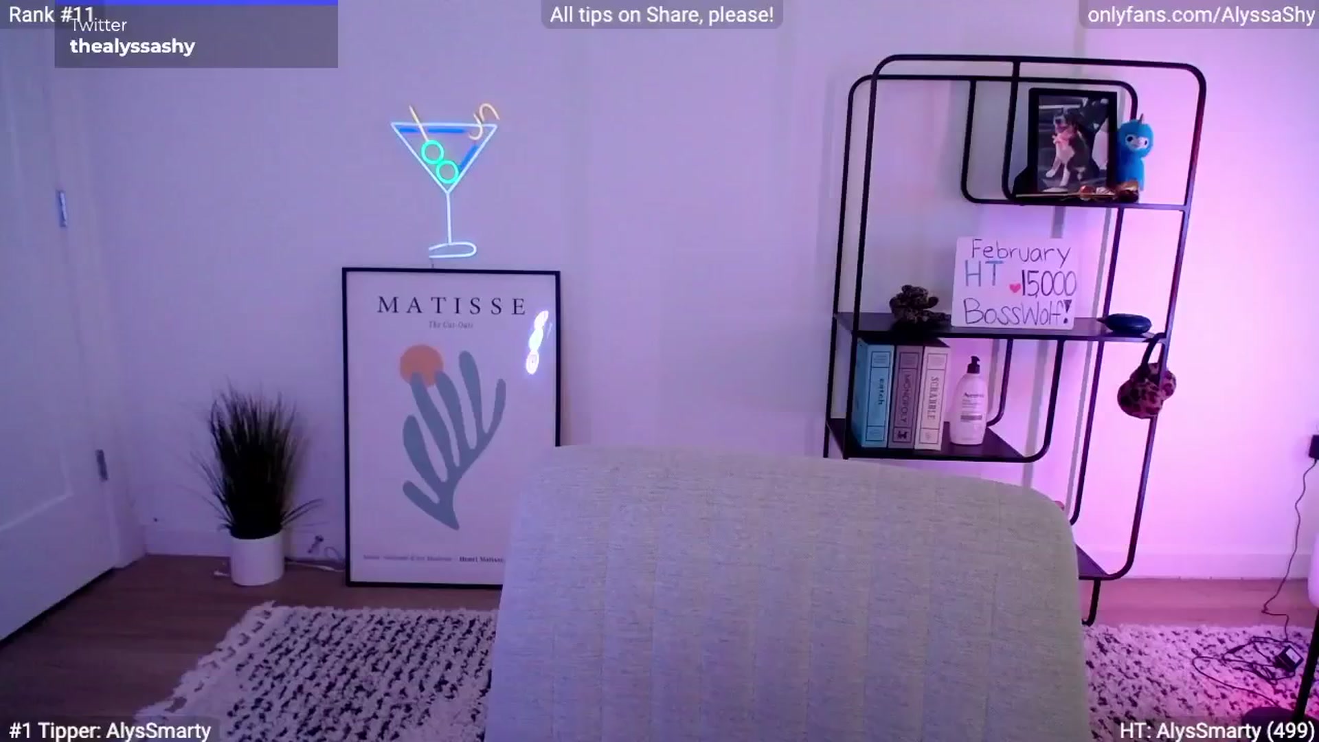 Gallery image thumbnail from AlyssaShy's myfreecams stream on, 02/11/2024, 22:03 image 9 of 20