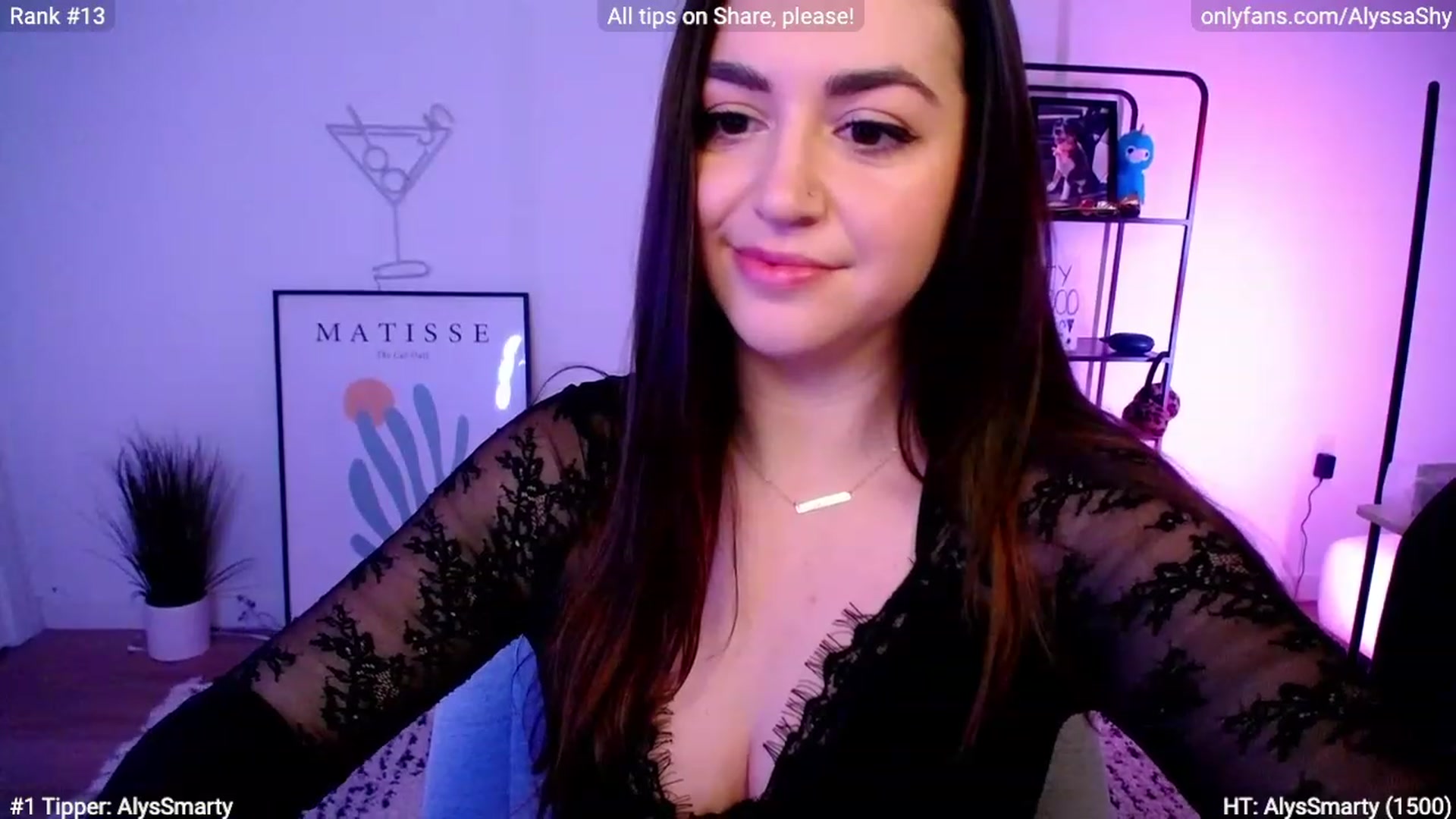 Gallery image thumbnail from AlyssaShy's myfreecams stream on, 02/13/2024, 24:08 image 14 of 20