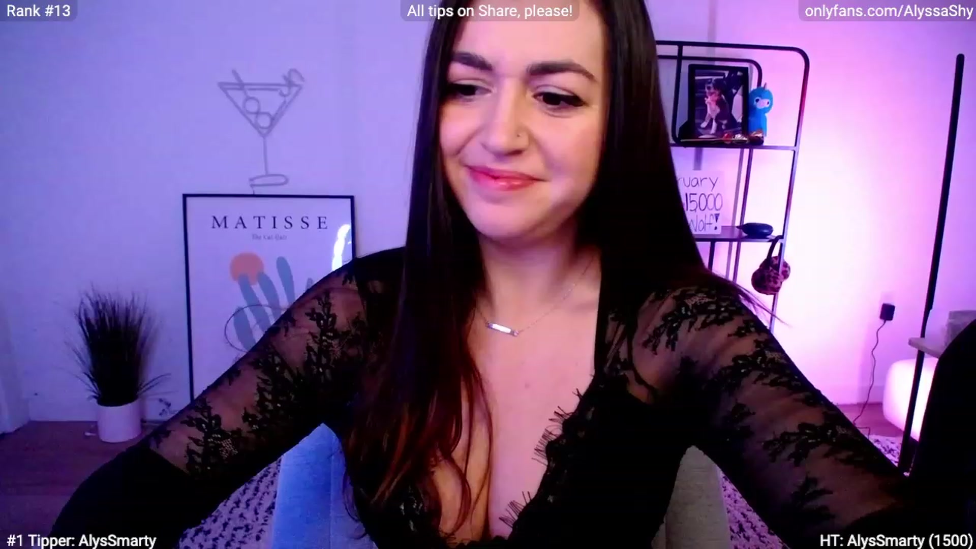 Gallery image thumbnail from AlyssaShy's myfreecams stream on, 02/13/2024, 24:08 image 7 of 20