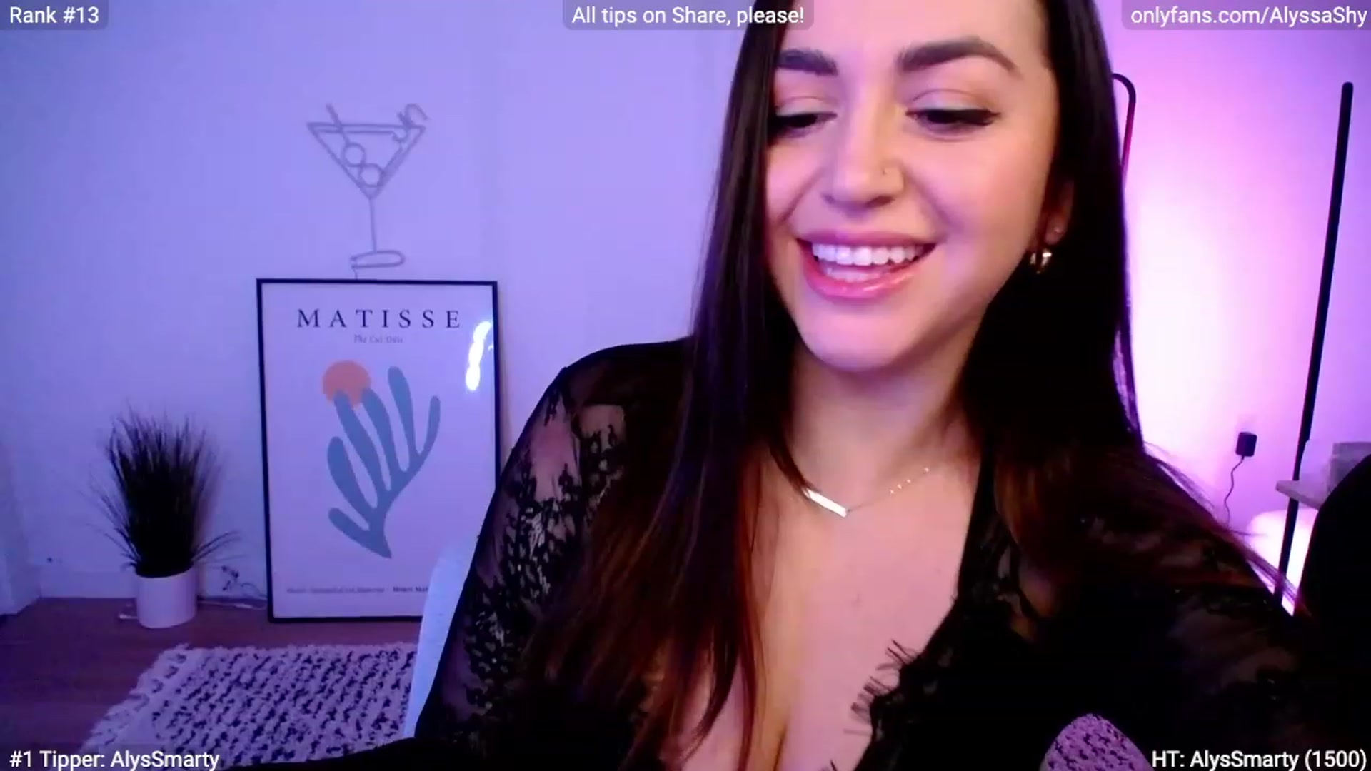 Gallery image thumbnail from AlyssaShy's myfreecams stream on, 02/13/2024, 24:08 image 8 of 20