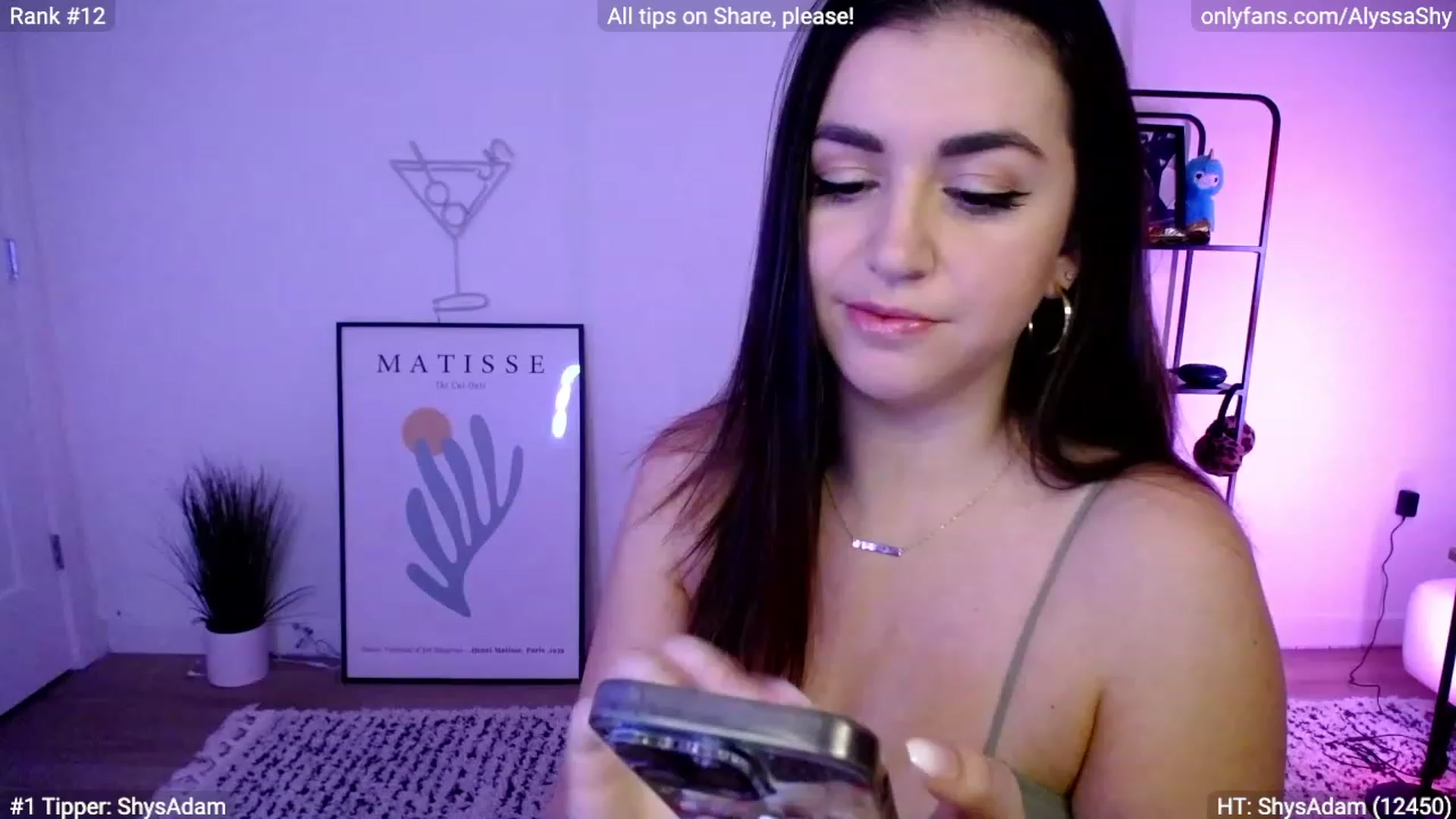 Gallery image thumbnail from AlyssaShy's myfreecams stream on, 02/13/2024, 22:59 image 14 of 20