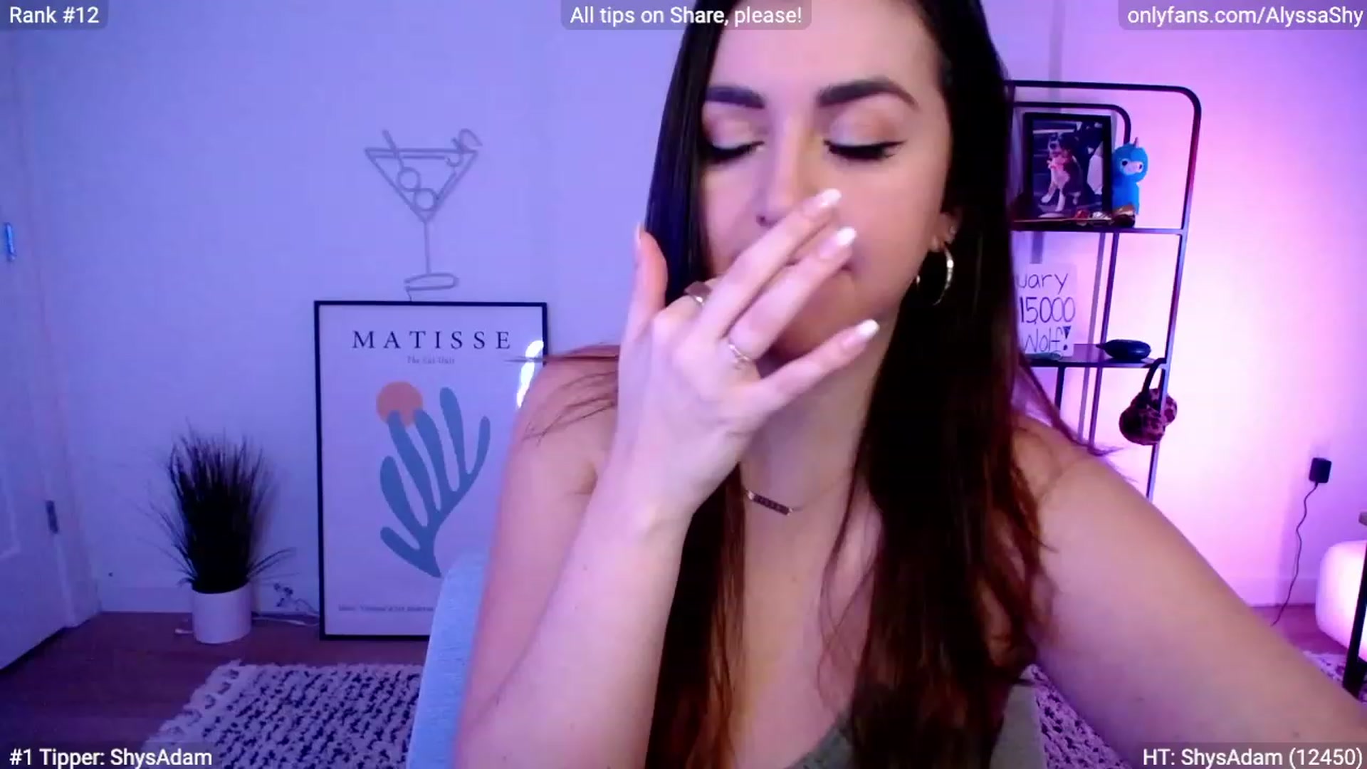 Gallery image thumbnail from AlyssaShy's myfreecams stream on, 02/13/2024, 22:59 image 10 of 20