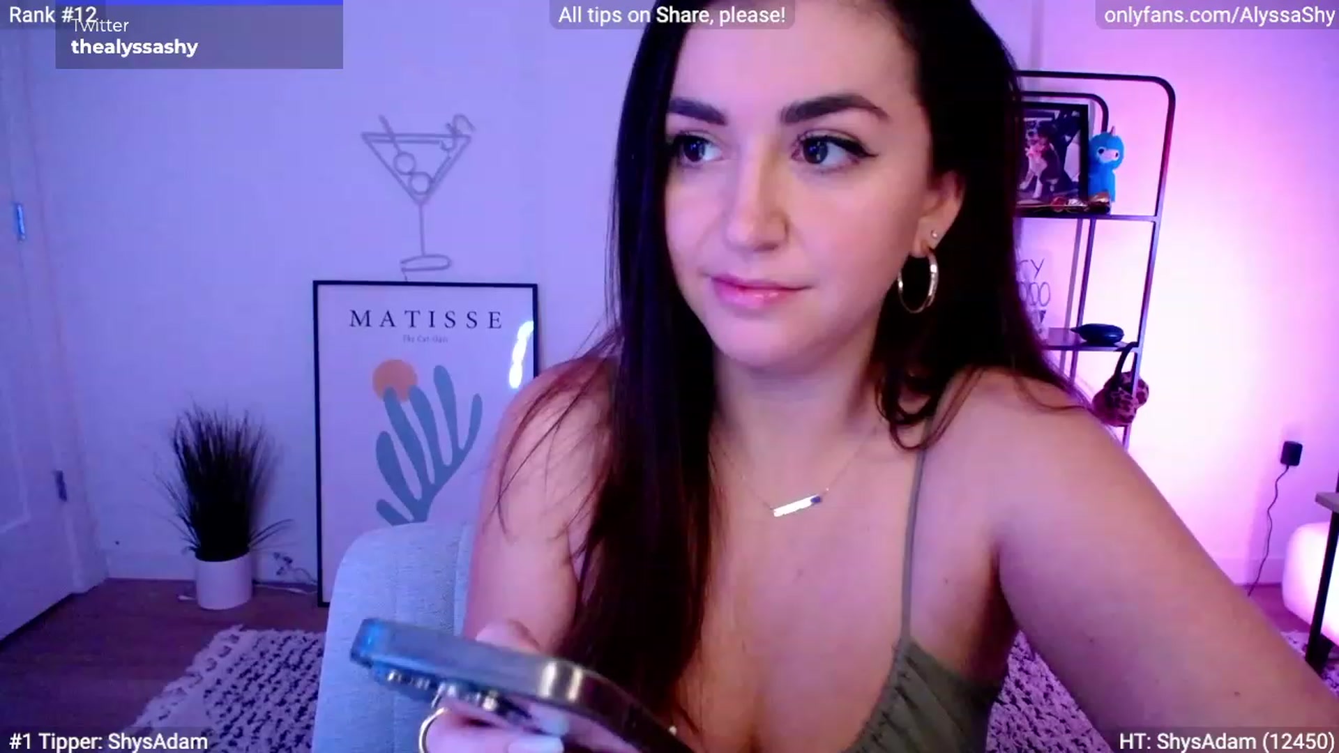 Gallery image thumbnail from AlyssaShy's myfreecams stream on, 02/14/2024, 01:18 image 5 of 20