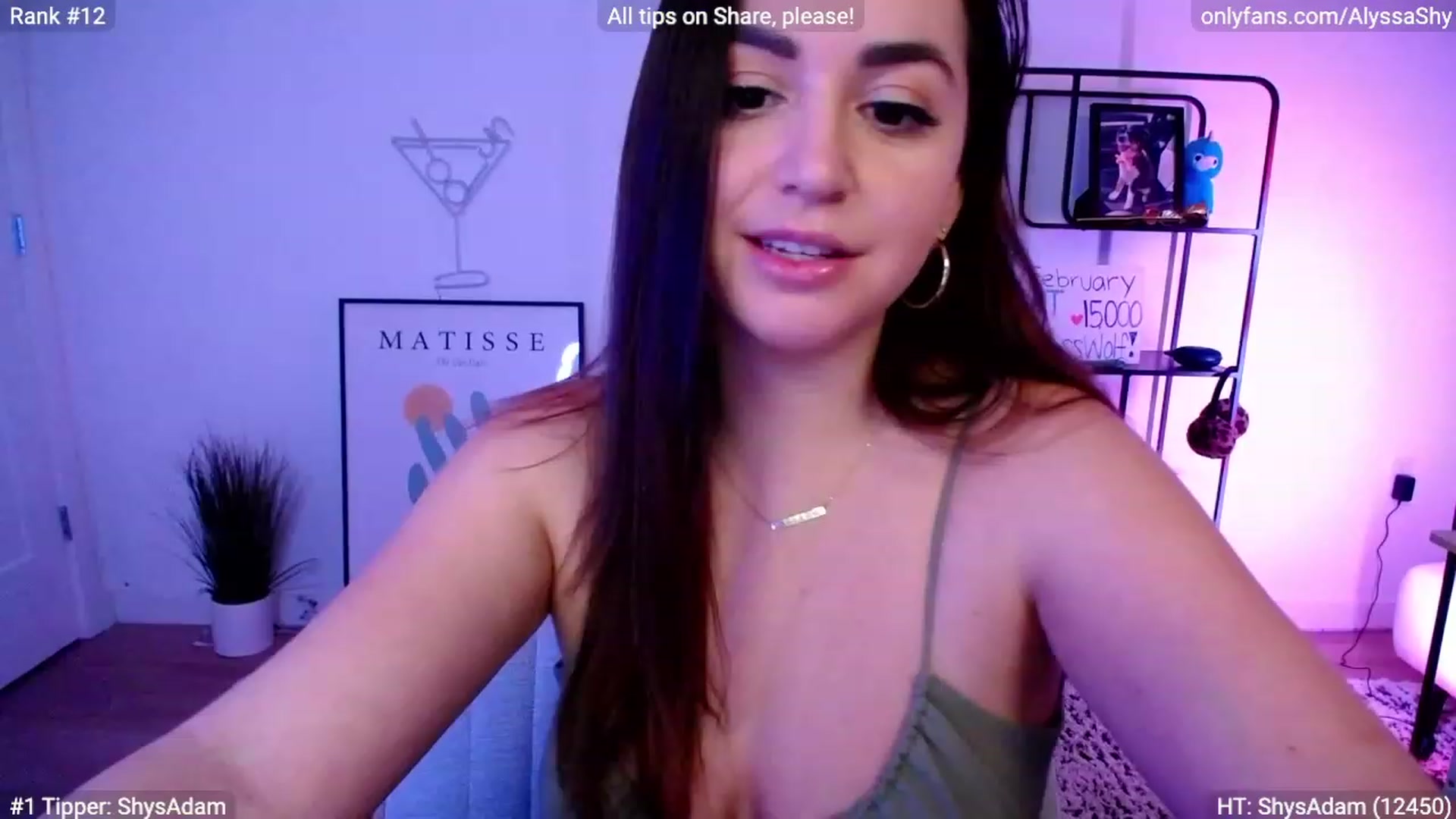 Gallery image thumbnail from AlyssaShy's myfreecams stream on, 02/14/2024, 01:18 image 4 of 20