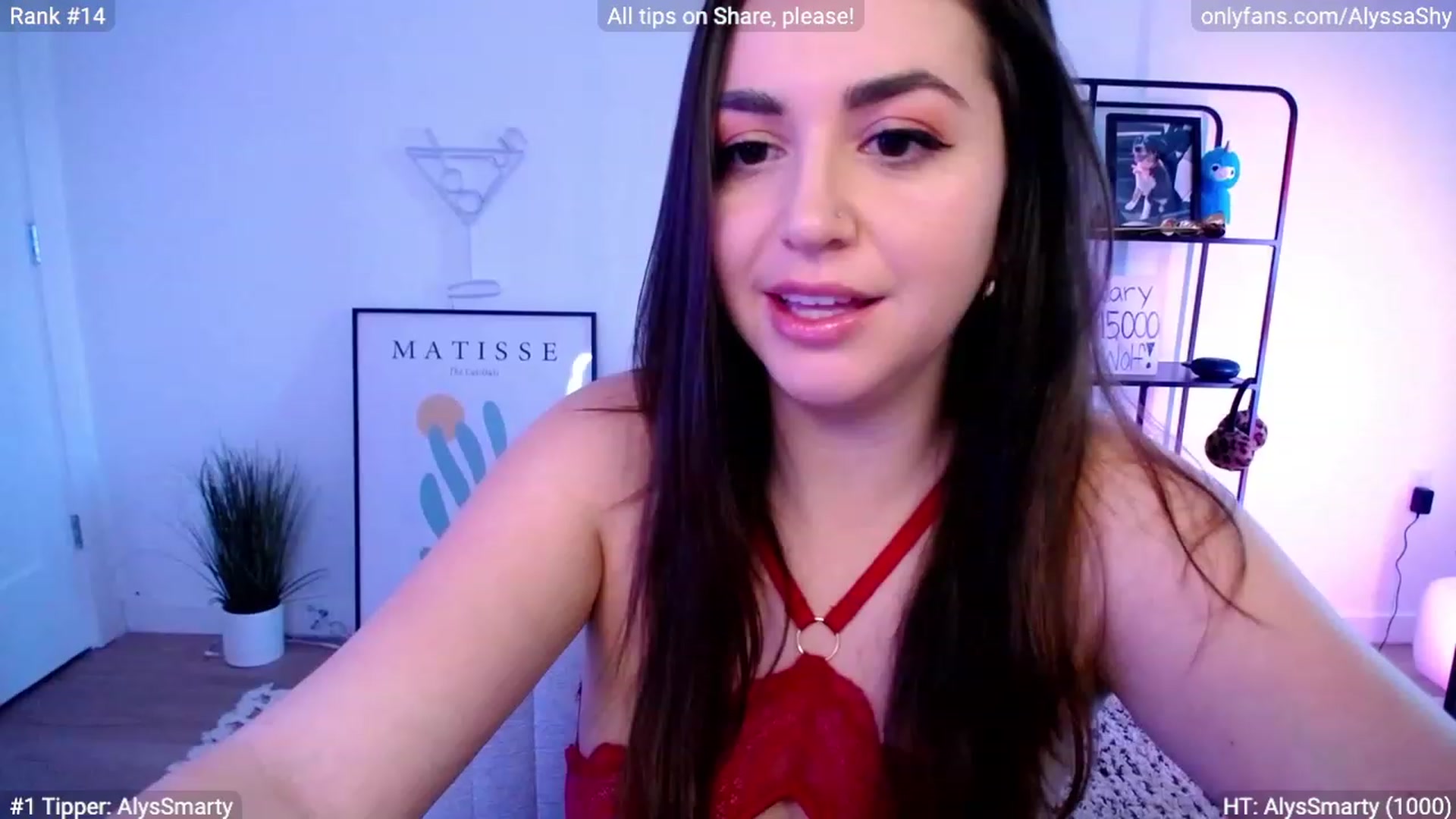 Gallery image thumbnail from AlyssaShy's myfreecams stream on, 02/14/2024, 22:32 image 2 of 20