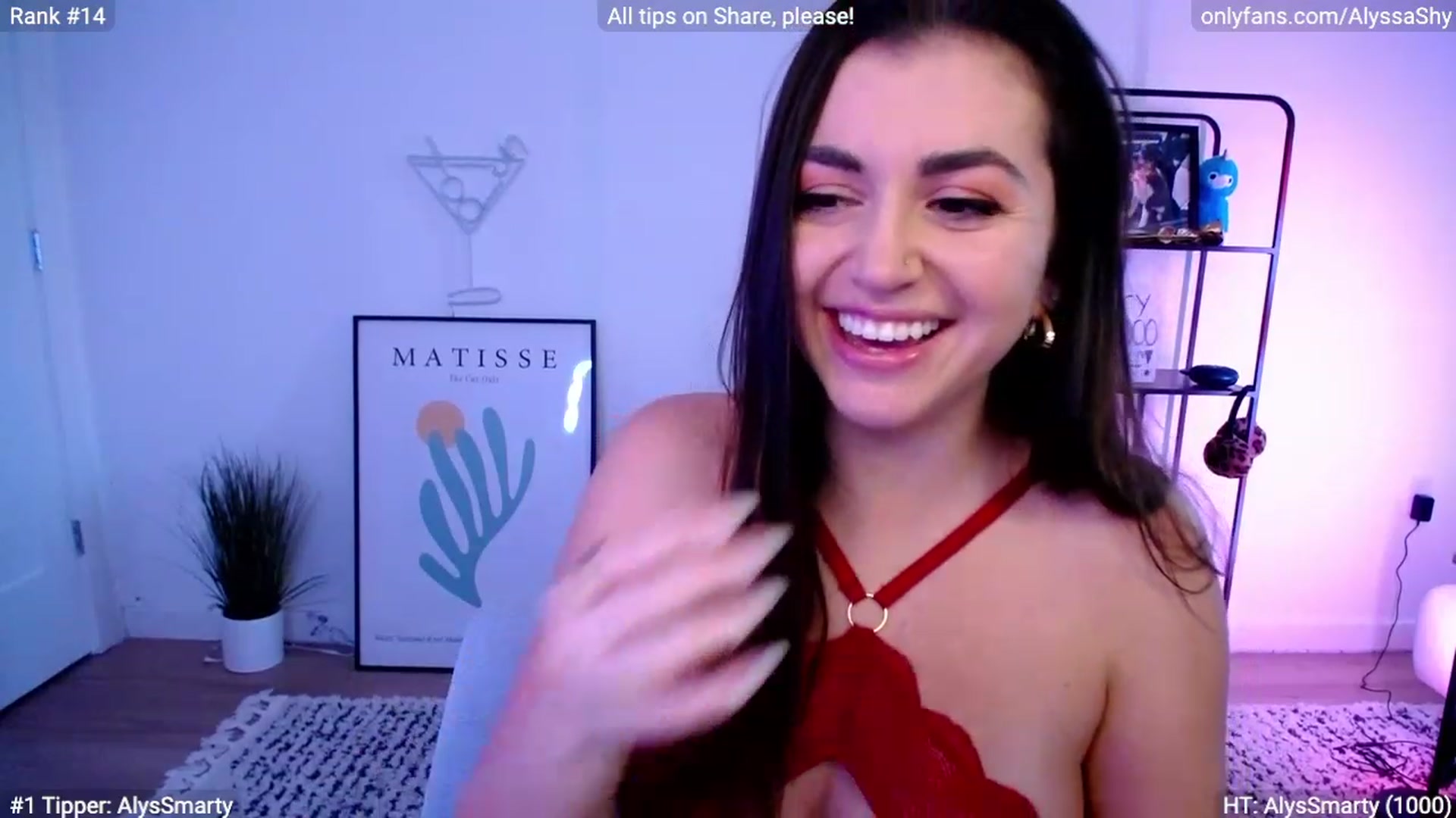 Gallery image thumbnail from AlyssaShy's myfreecams stream on, 02/14/2024, 22:32 image 11 of 20