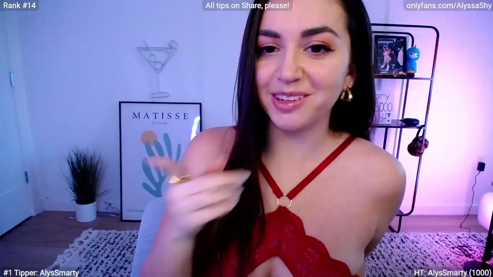 Gallery image thumbnail from AlyssaShy's myfreecams stream on, 02/14/2024, 22:32 image 8 of 20