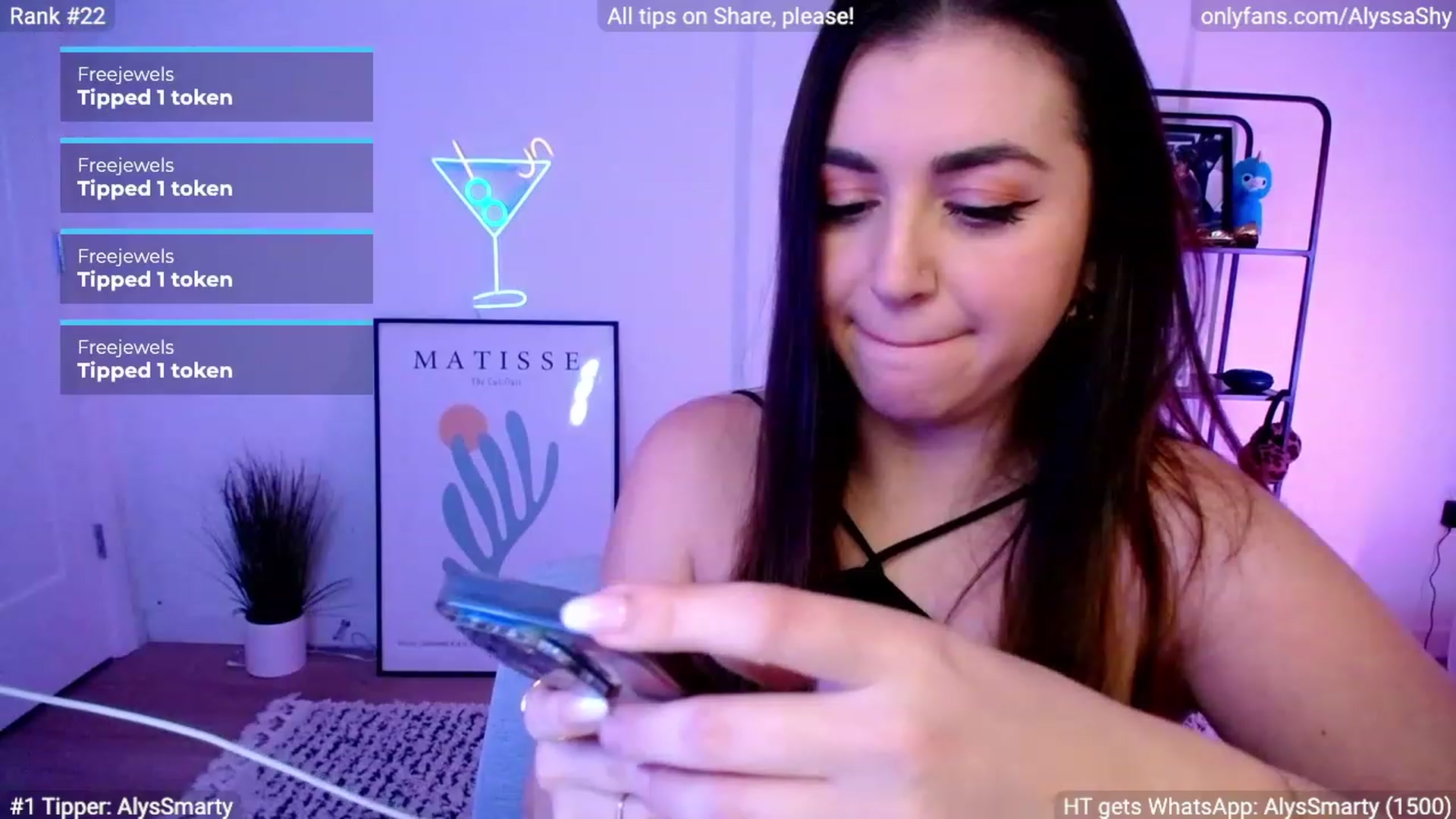 Gallery image thumbnail from AlyssaShy's myfreecams stream on, 02/17/2024, 01:35 image 14 of 20