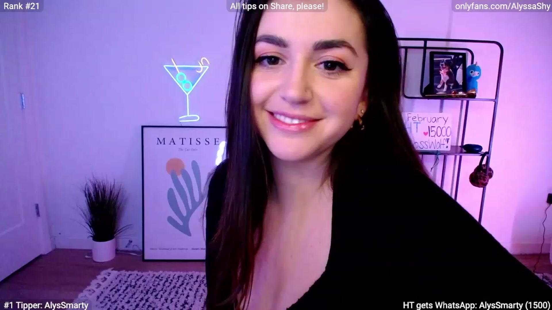 Gallery image thumbnail from AlyssaShy's myfreecams stream on, 02/17/2024, 03:44 image 3 of 20
