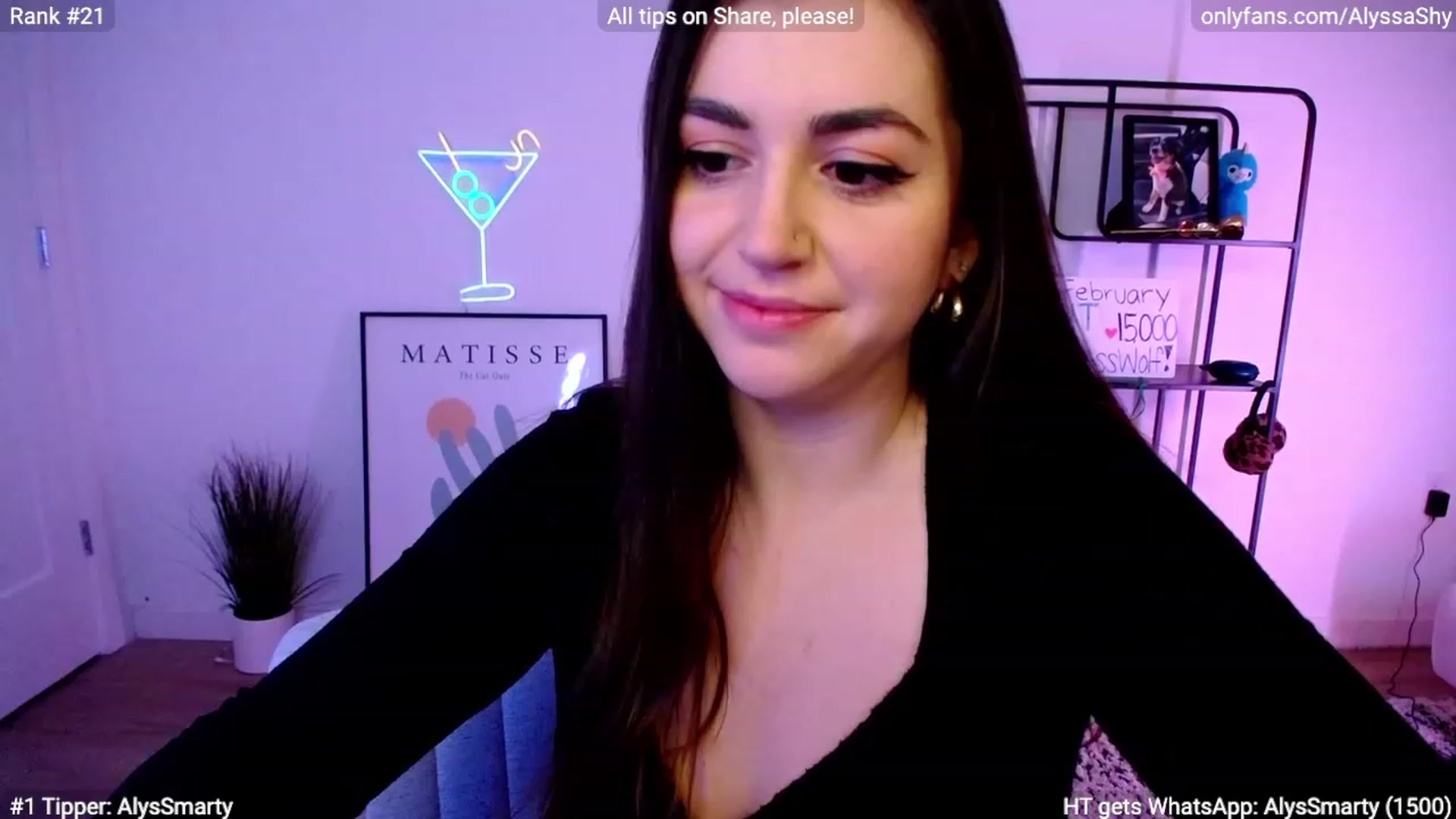 Gallery image thumbnail from AlyssaShy's myfreecams stream on, 02/17/2024, 03:44 image 20 of 20