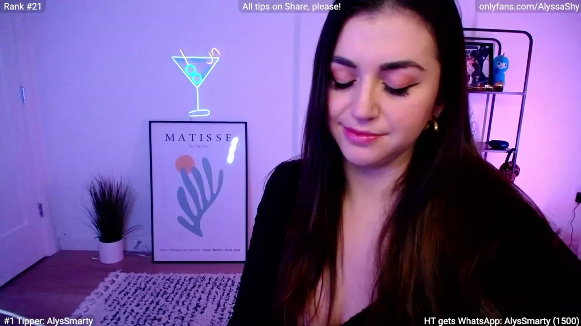 Gallery image thumbnail from AlyssaShy's myfreecams stream on, 02/17/2024, 03:44 image 8 of 20