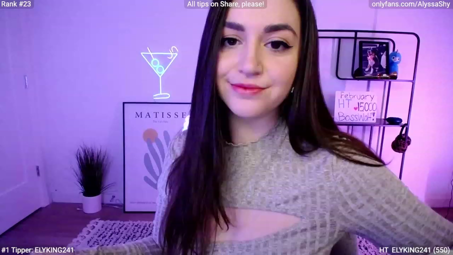 Gallery image thumbnail from AlyssaShy's myfreecams stream on, 02/18/2024, 24:54 image 1 of 20