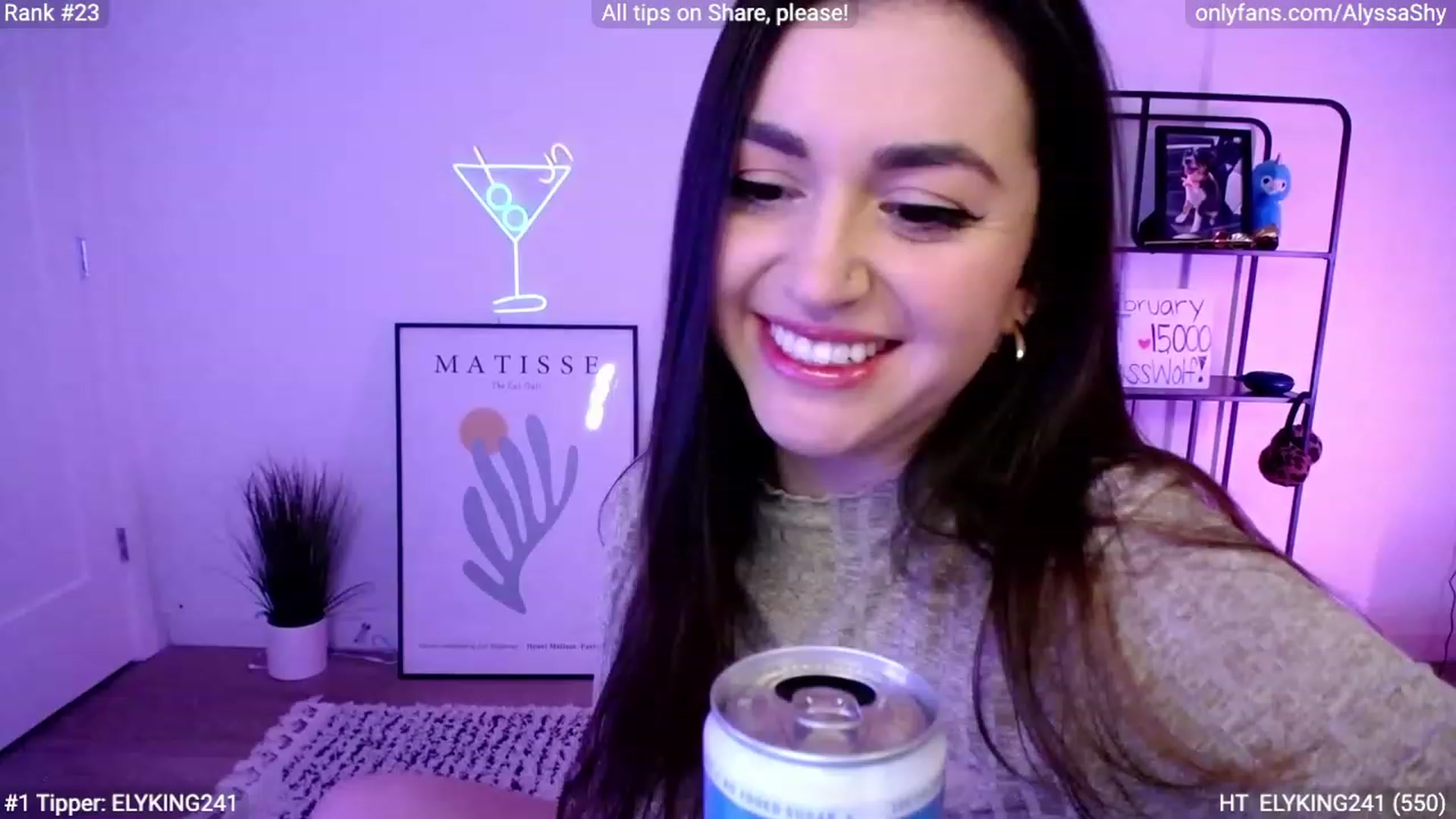 Gallery image thumbnail from AlyssaShy's myfreecams stream on, 02/18/2024, 24:54 image 5 of 20