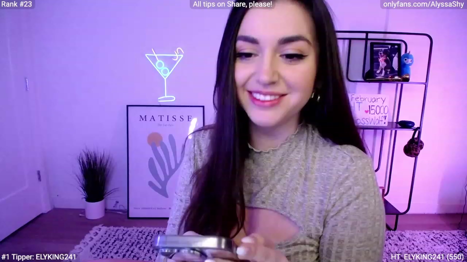 Gallery image thumbnail from AlyssaShy's myfreecams stream on, 02/18/2024, 24:54 image 3 of 20