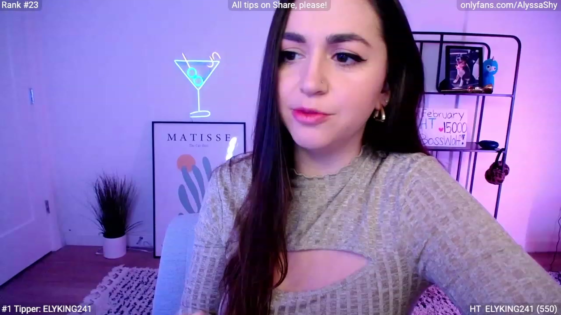 Gallery image thumbnail from AlyssaShy's myfreecams stream on, 02/18/2024, 24:54 image 8 of 20