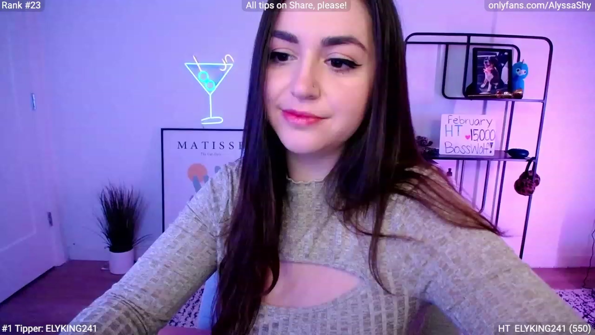 Gallery image thumbnail from AlyssaShy's myfreecams stream on, 02/18/2024, 24:54 image 7 of 20