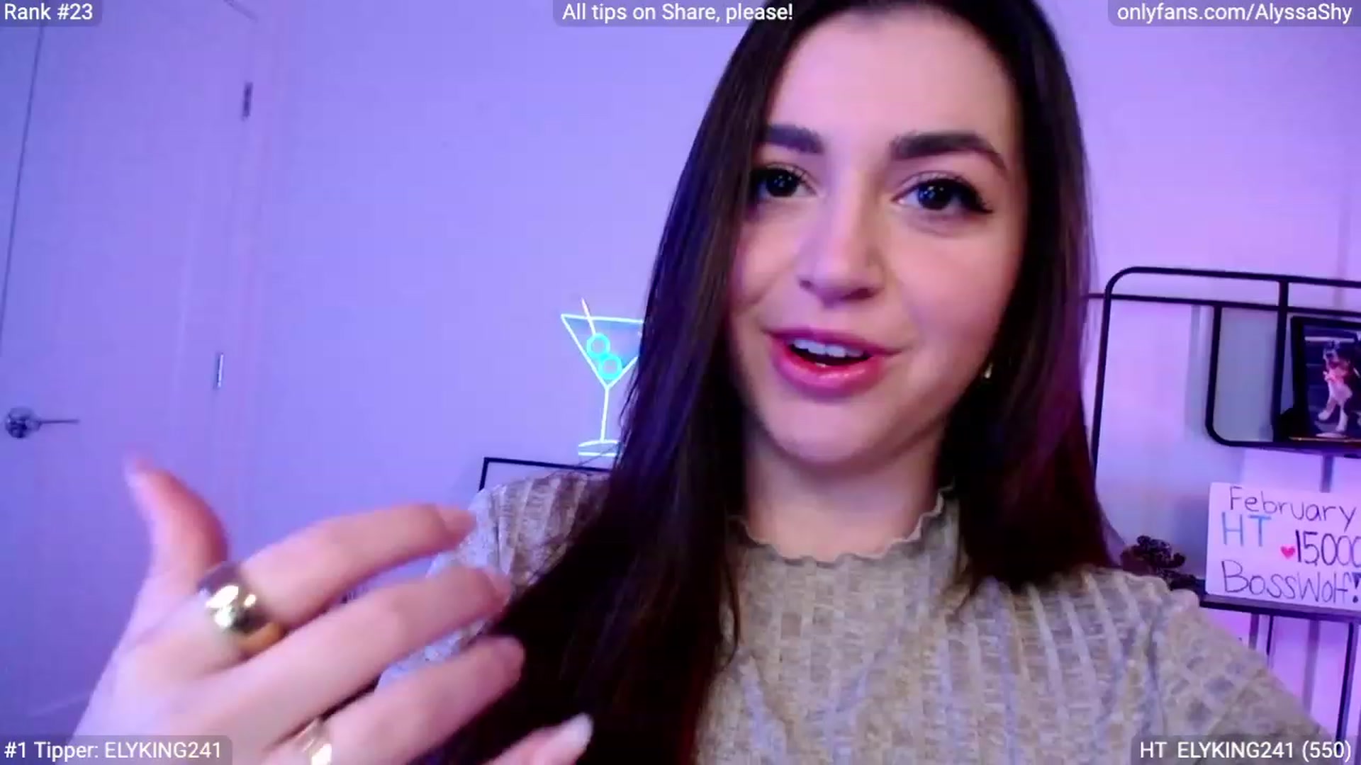 Gallery image thumbnail from AlyssaShy's myfreecams stream on, 02/18/2024, 02:03 image 2 of 20