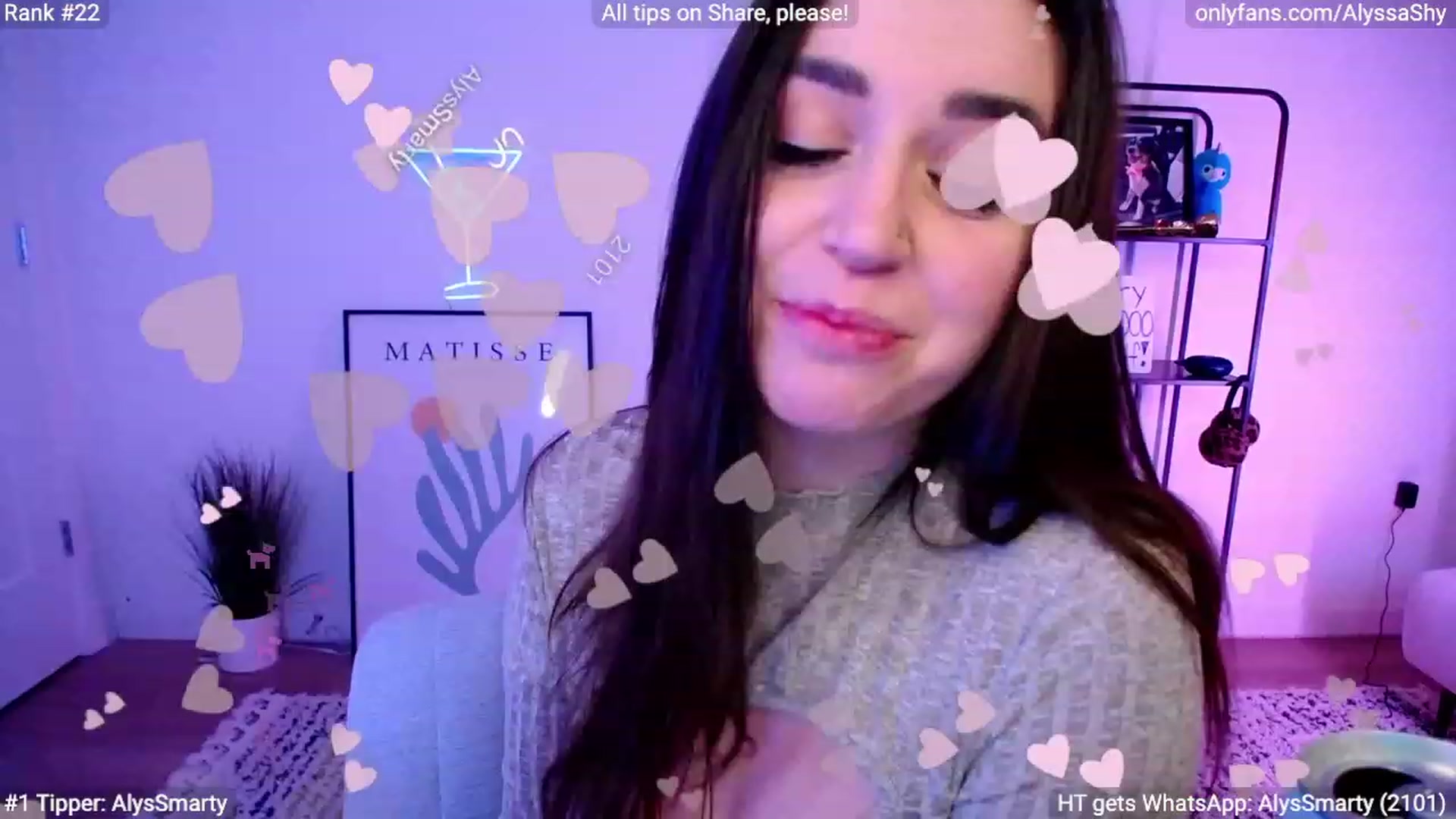 Gallery image thumbnail from AlyssaShy's myfreecams stream on, 02/18/2024, 04:16 image 9 of 20