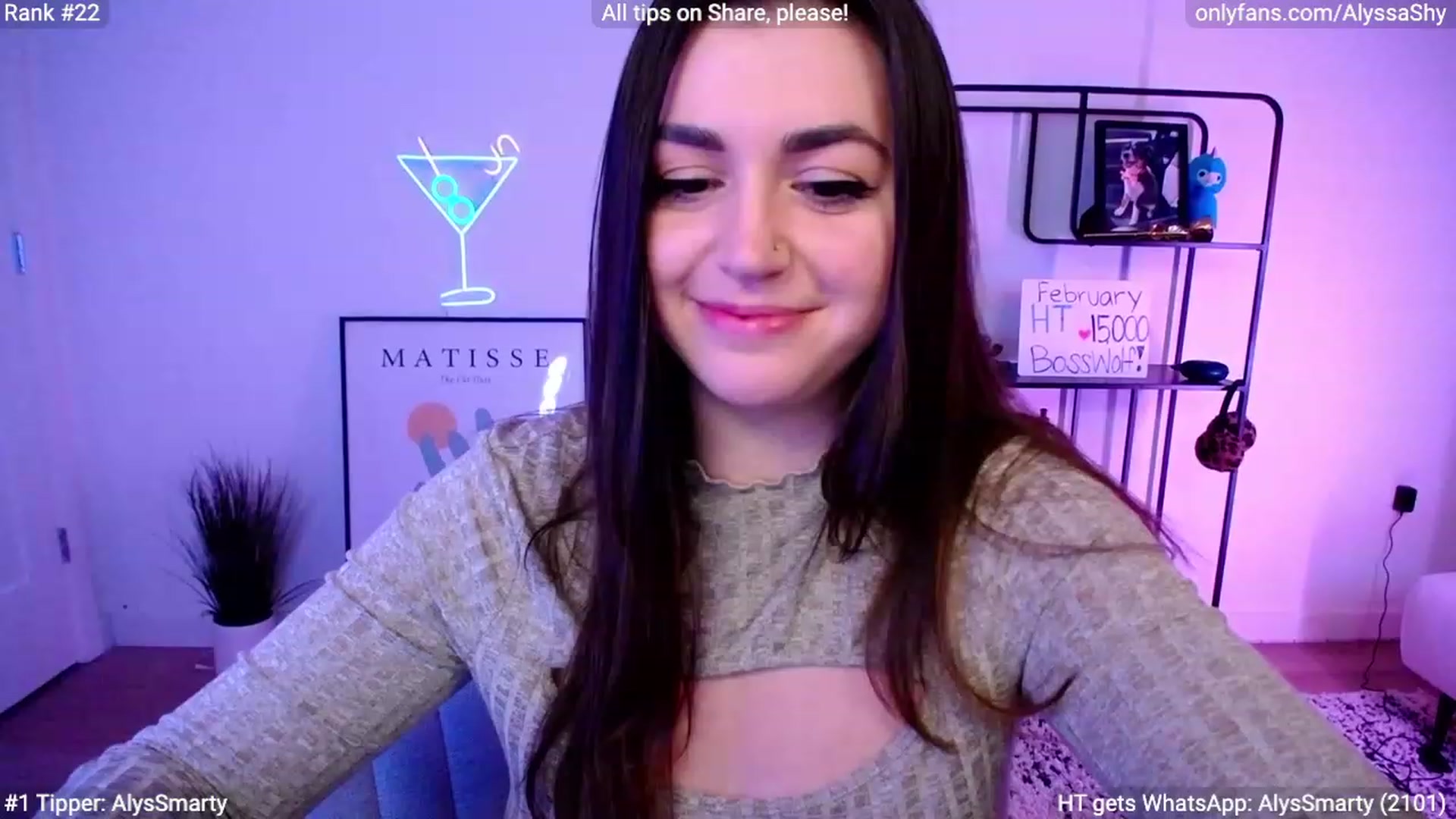 Gallery image thumbnail from AlyssaShy's myfreecams stream on, 02/18/2024, 04:16 image 12 of 20
