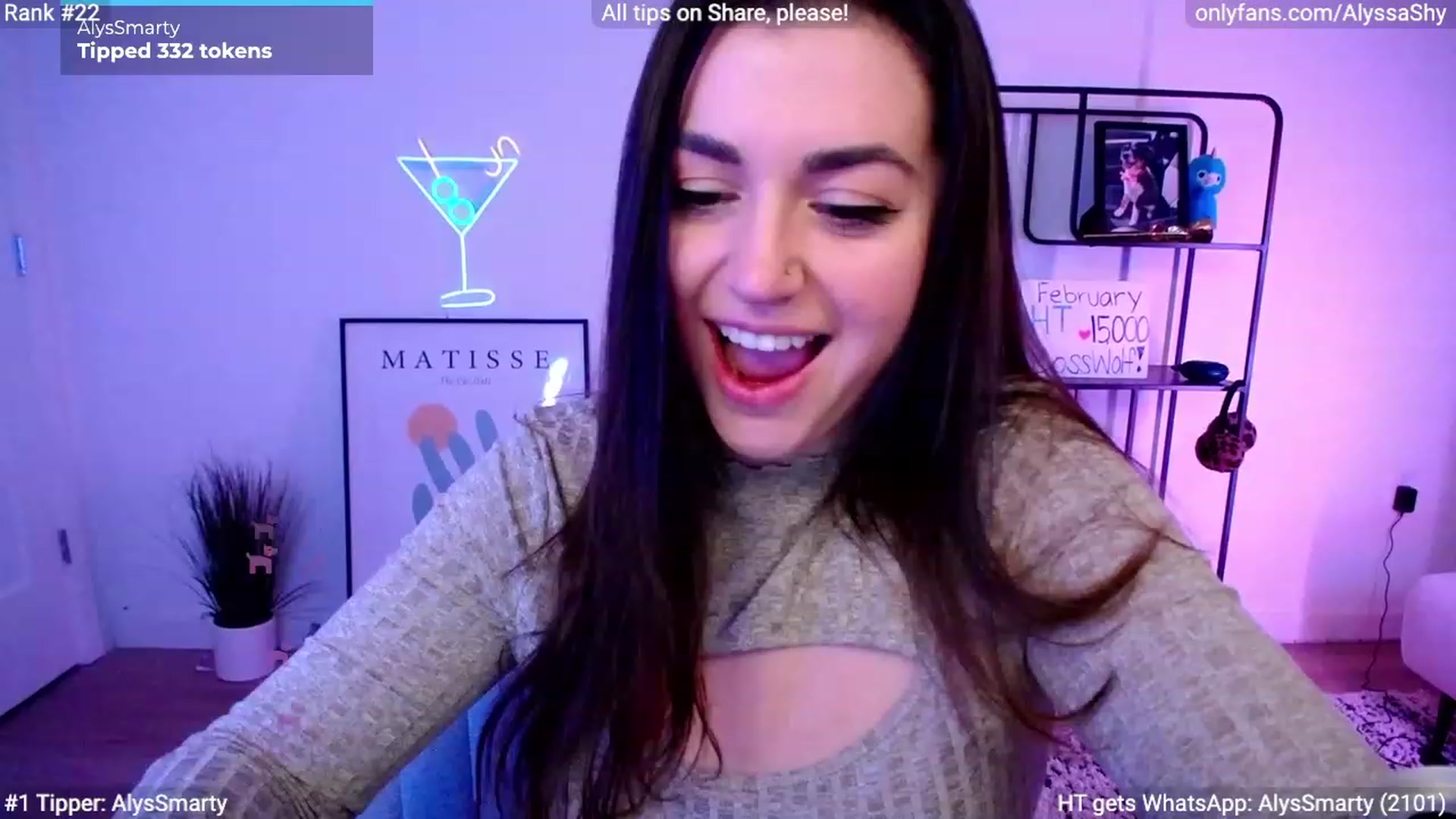 Gallery image thumbnail from AlyssaShy's myfreecams stream on, 02/18/2024, 04:16 image 11 of 20