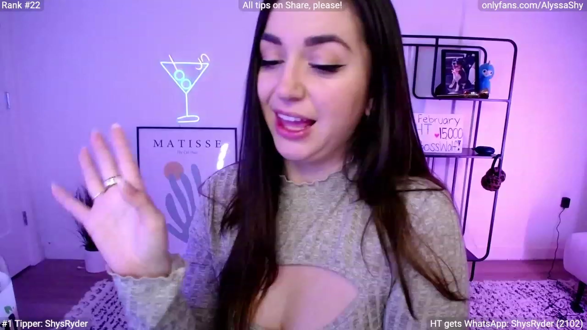 Gallery image thumbnail from AlyssaShy's myfreecams stream on, 02/18/2024, 04:16 image 20 of 20