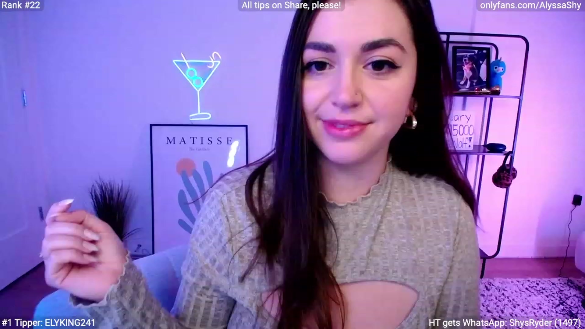 Gallery image thumbnail from AlyssaShy's myfreecams stream on, 02/18/2024, 04:16 image 3 of 20