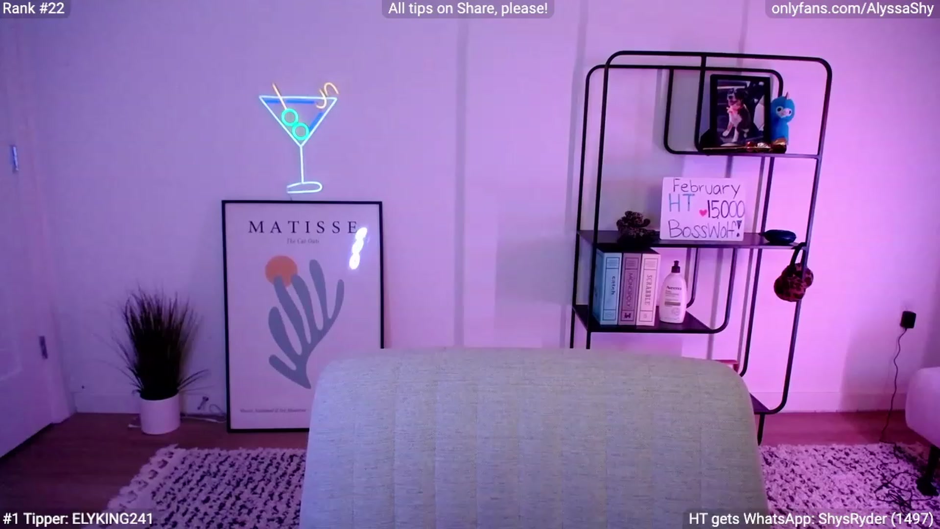 Gallery image thumbnail from AlyssaShy's myfreecams stream on, 02/18/2024, 04:16 image 8 of 20