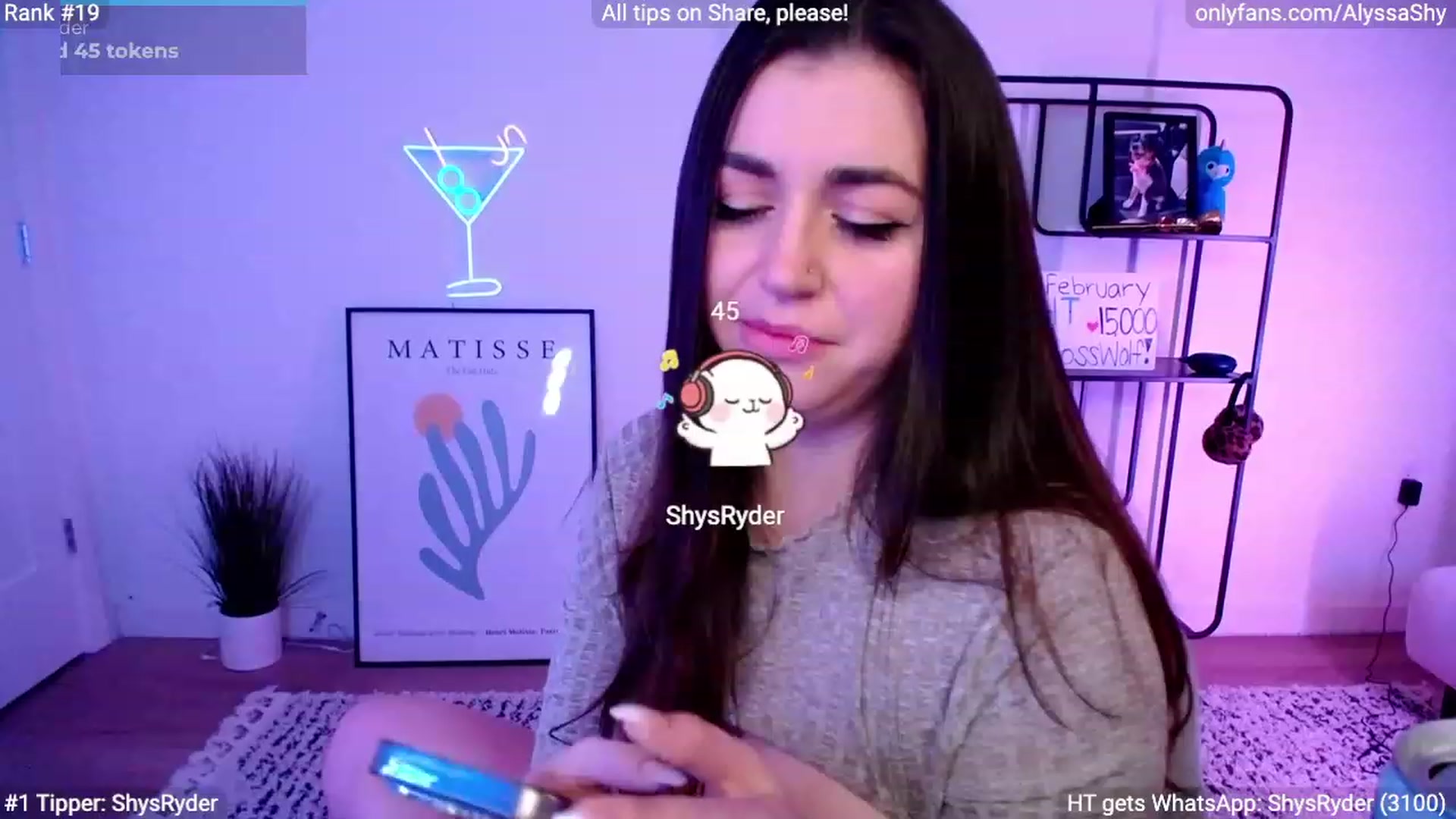 Gallery image thumbnail from AlyssaShy's myfreecams stream on, 02/18/2024, 07:09 image 1 of 20