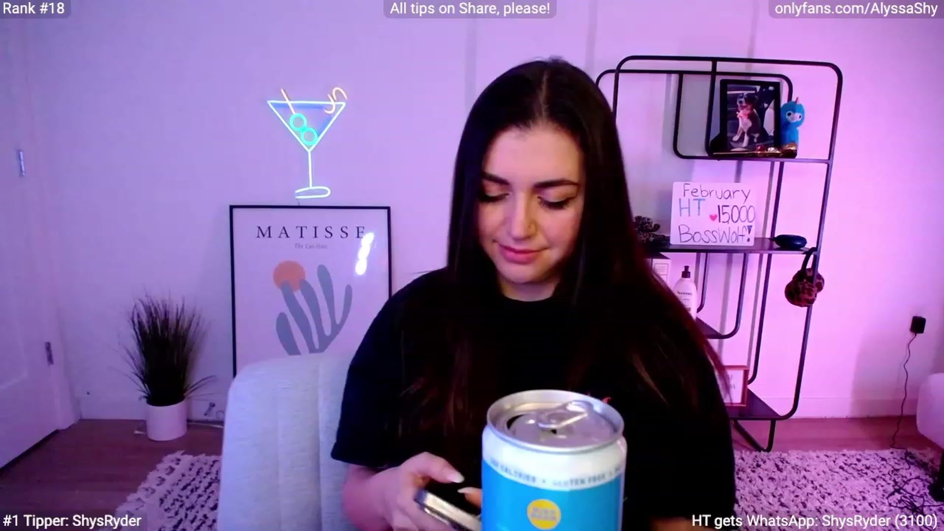 Gallery image thumbnail from AlyssaShy's myfreecams stream on, 02/18/2024, 07:09 image 19 of 20